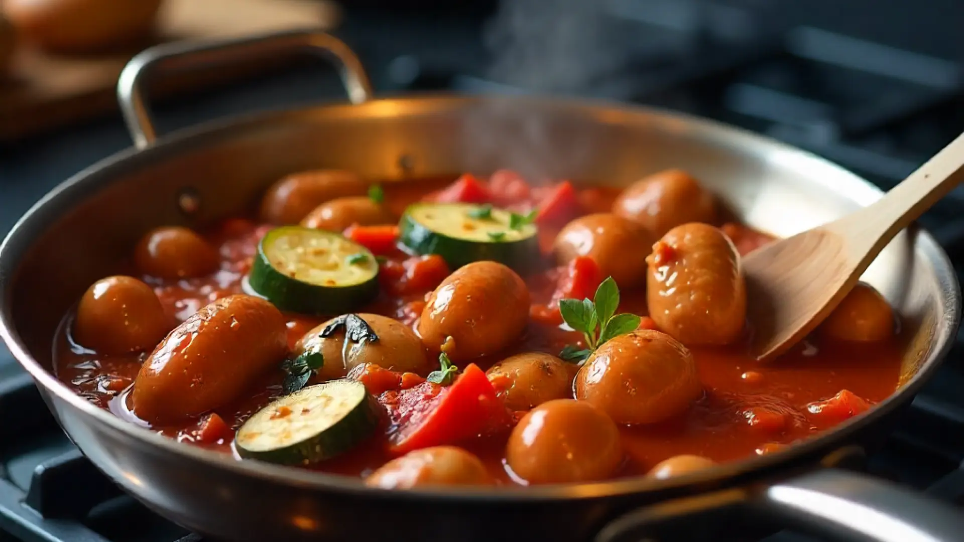 Salchichas con tomate: una receta facilísima que te resolverá cualquier almuerzo de la semana
