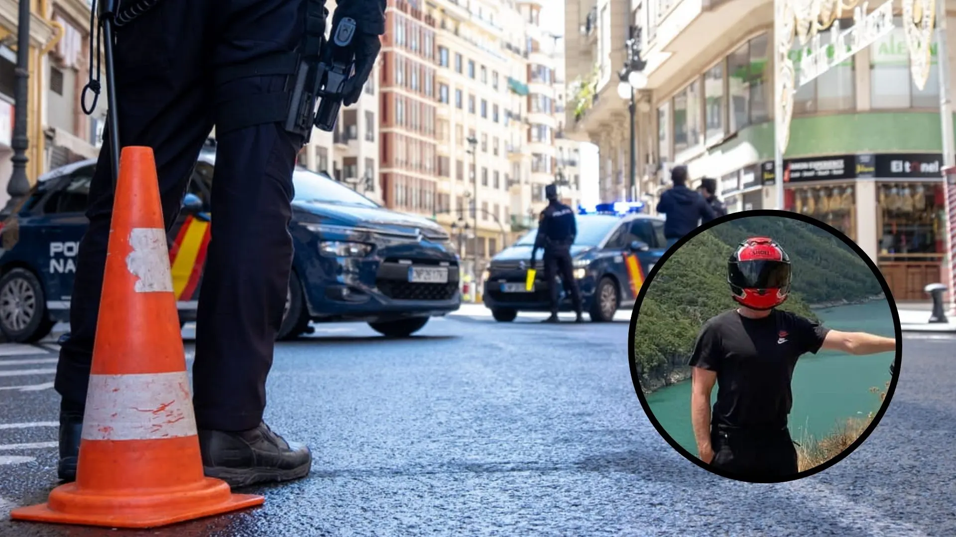 Un motorista extranjero adelanta en línea continua y se topa con un control de la Policía Nacional: "Da igual, no se preocupe, pase"