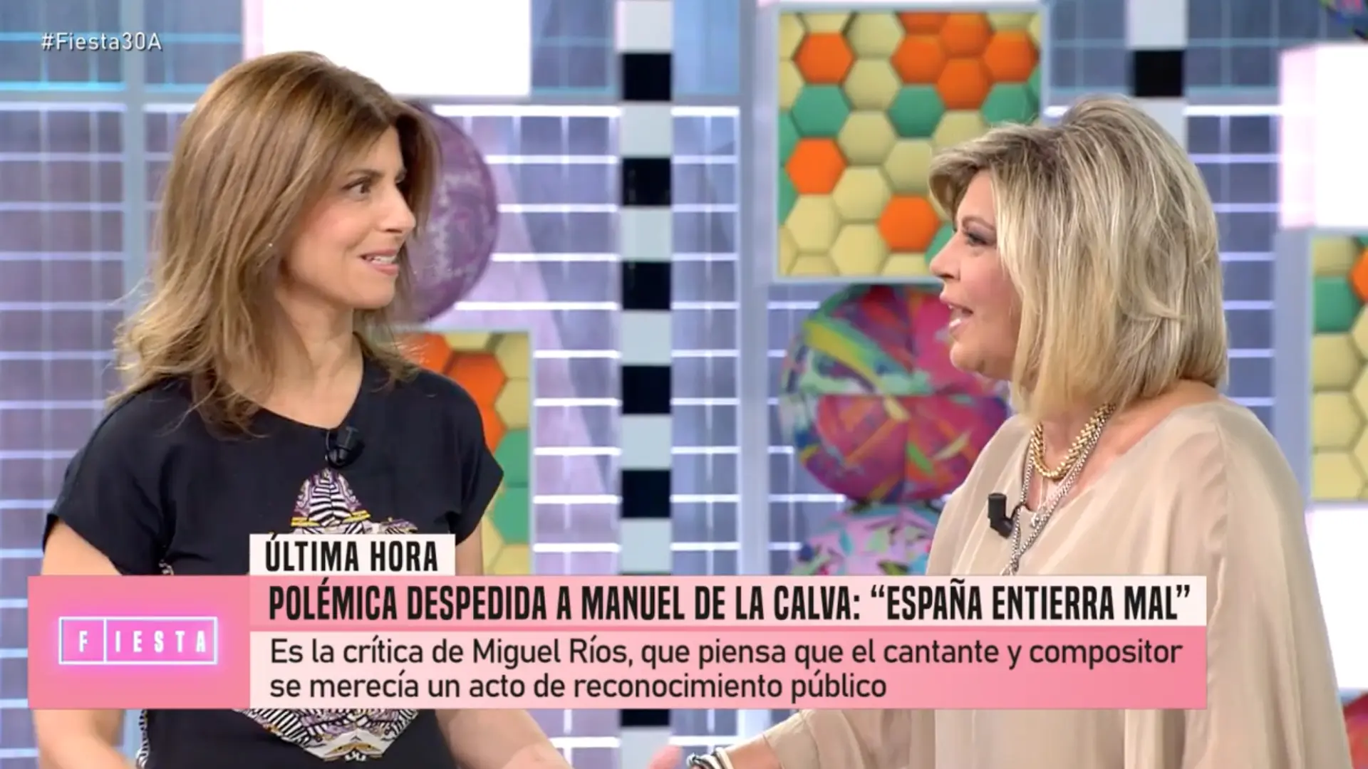 La hija de Manuel de la Calva recuerda emocionada a su padre: "Me estoy  llevando tan buena energía"