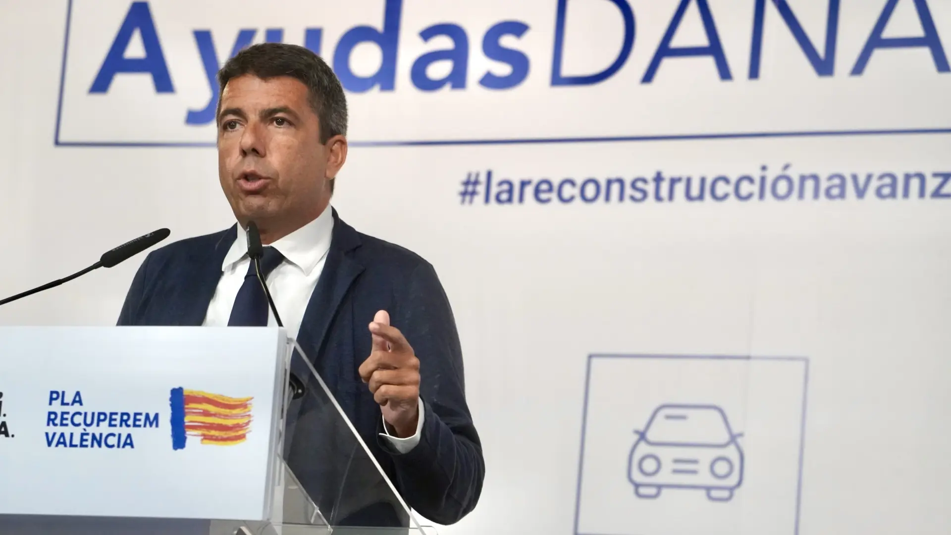 Mazón anuncia un cambio en su Gobierno con la salida de Gan Pampols tras terminar su misión en la reconstrucción por la DANA
