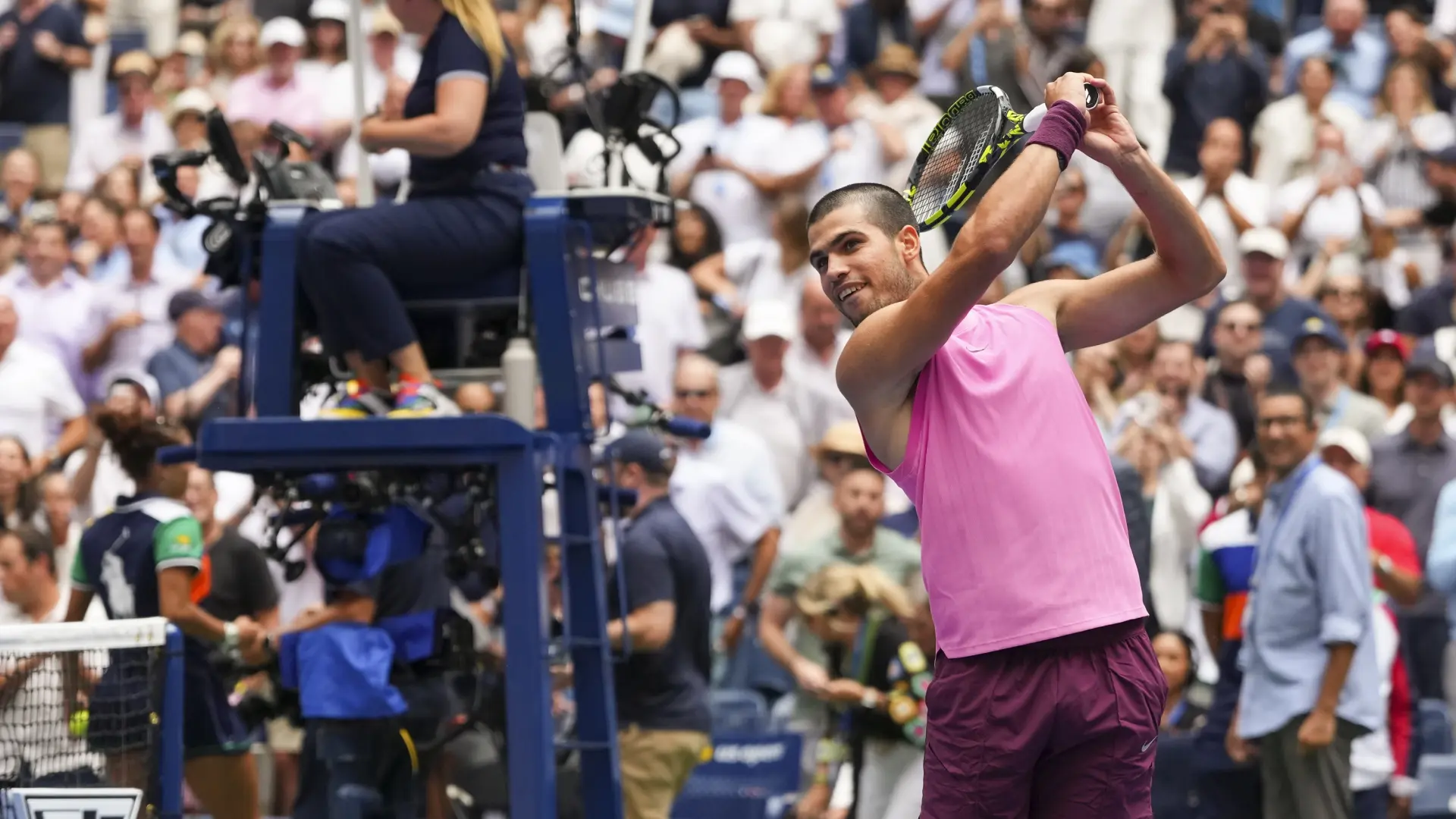 Carlos Alcaraz, guiño y reto a la leyenda del golf Sergio García en su descanso del US Open: "Me espera una ronda difícil contra él"