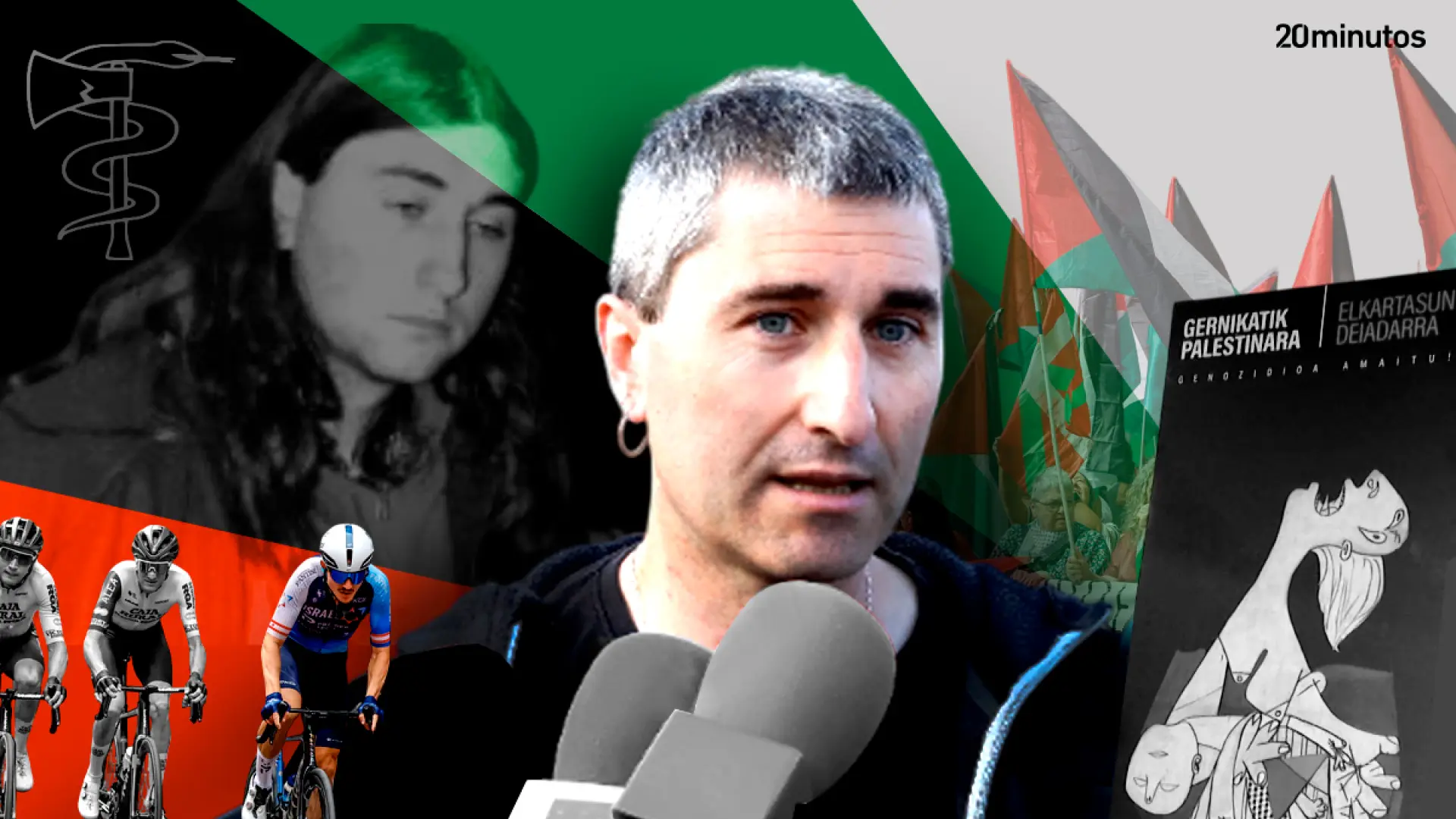 Así es Ibon Meñika, el líder de las protestas pro Palestinas en la Vuelta que fue condenado por recaudar dinero para ETA