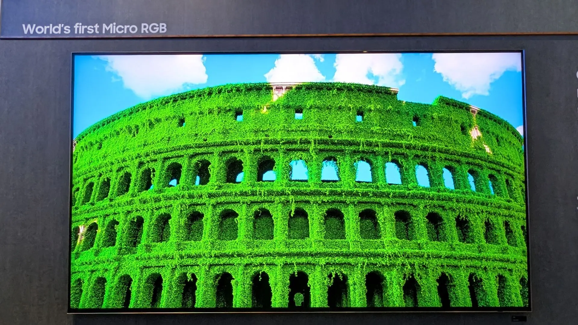 Hemos visto el primer televisor Micro RGB del mundo: la imagen es tan vívida y realista que parece que puedes tocarla