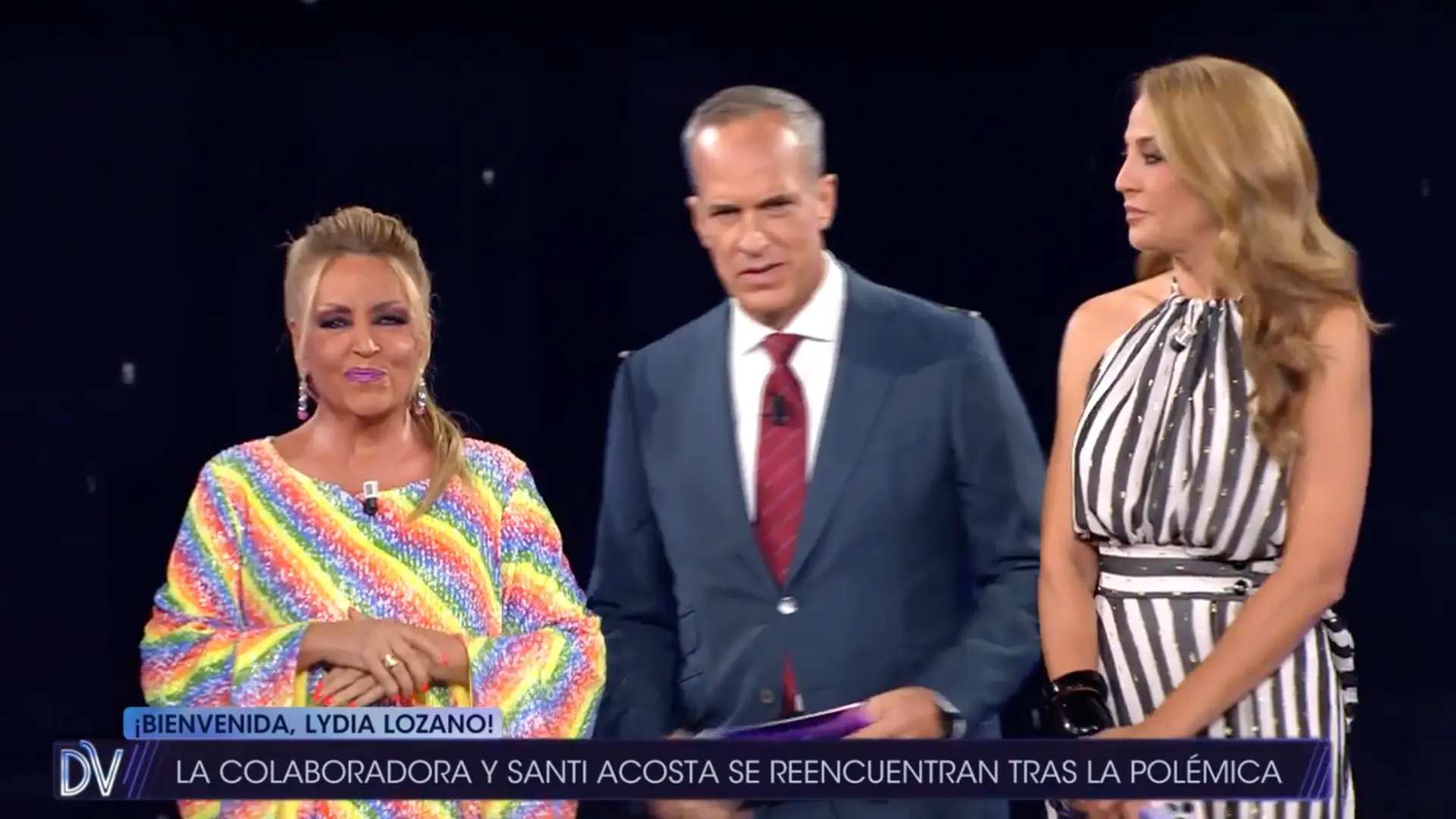Lydia Lozano se reencuentra con Santi Acosta: "¿Sigues pensando que soy el peor presentador?"