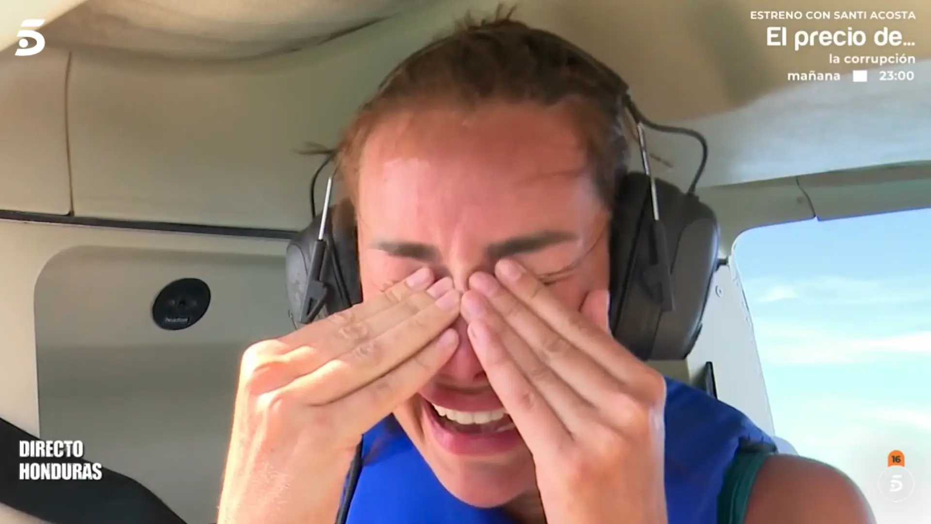 Adara Molinero se resiste, entre lágrimas, a saltar del helicóptero de 'Supervivientes All Stars': "¡Tengo miedo!"