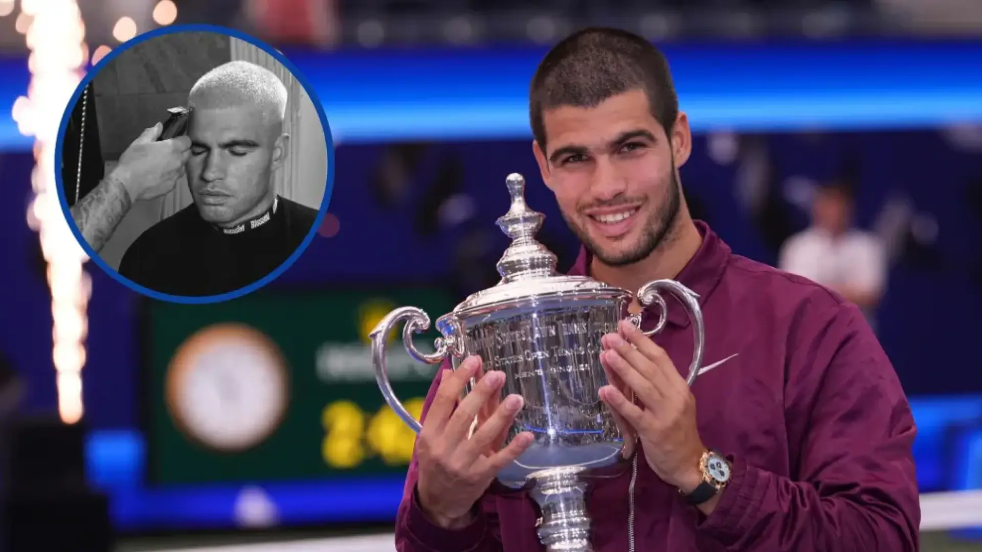 El impactante nuevo 'look' de Carlos Alcaraz para celebrar el US Open: "Este tío tiene palabra"