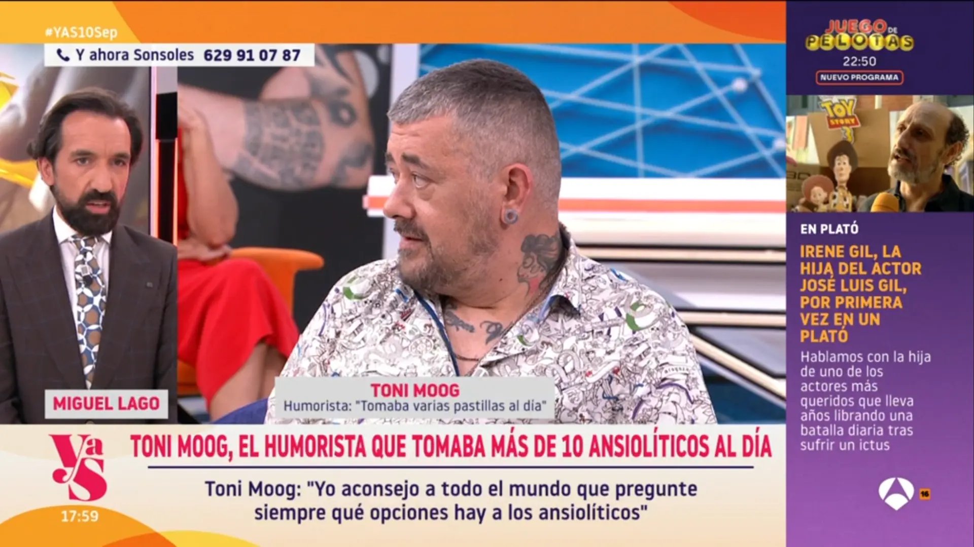 Miguel Lago pide perdón al actor Toni Moog tras su paso por un centro de desintoxicación: "Siento no haber estado a la altura"
