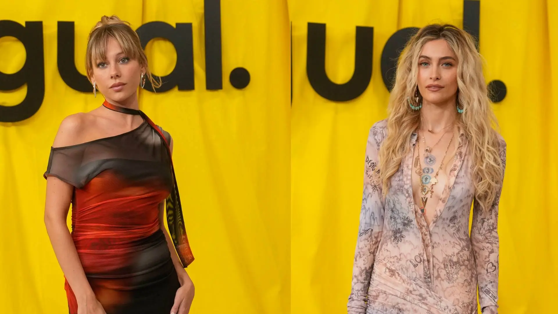 Abrazos y risas en un reencuentro de Ester Expósito y Paris Jackson que dista mucho de la tensión de la primera vez que se vieron