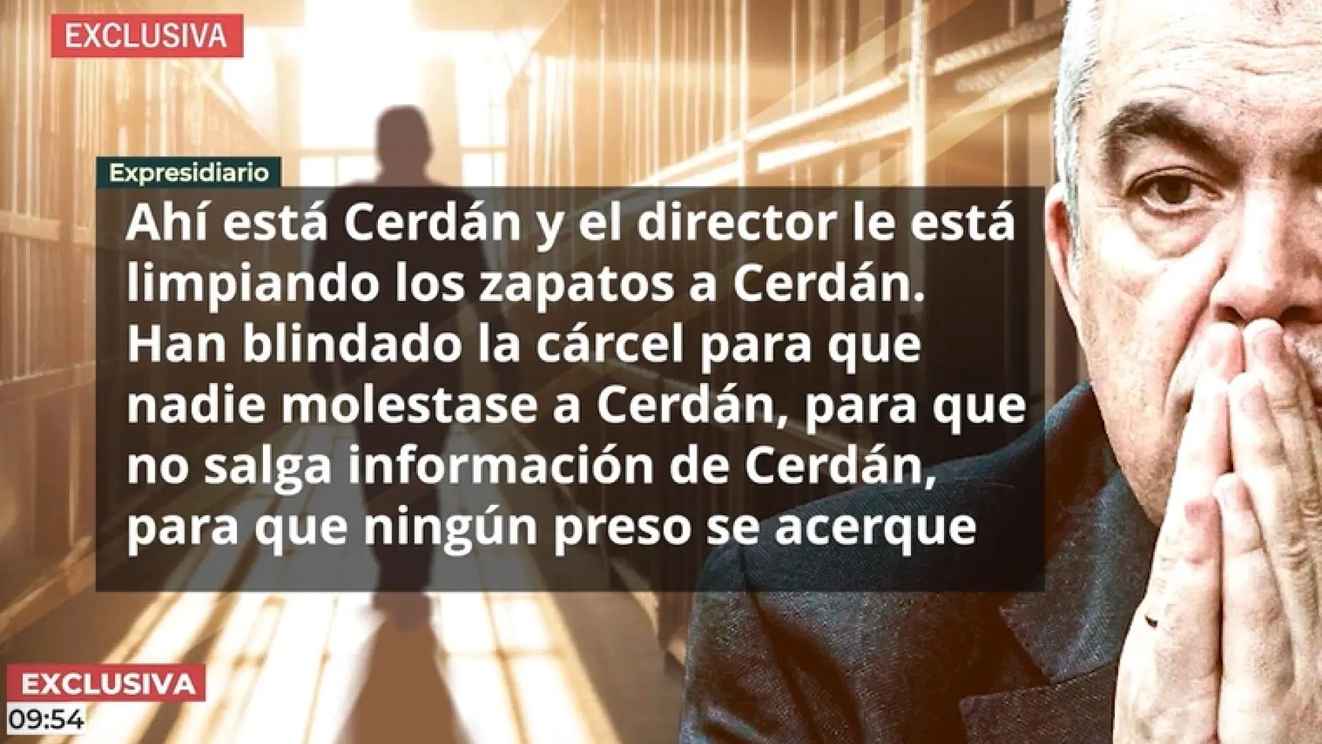 Un expresidiario cuenta los privilegios de Santos Cerdán en la cárcel: "Le falta que le pongan el jacuzzi"