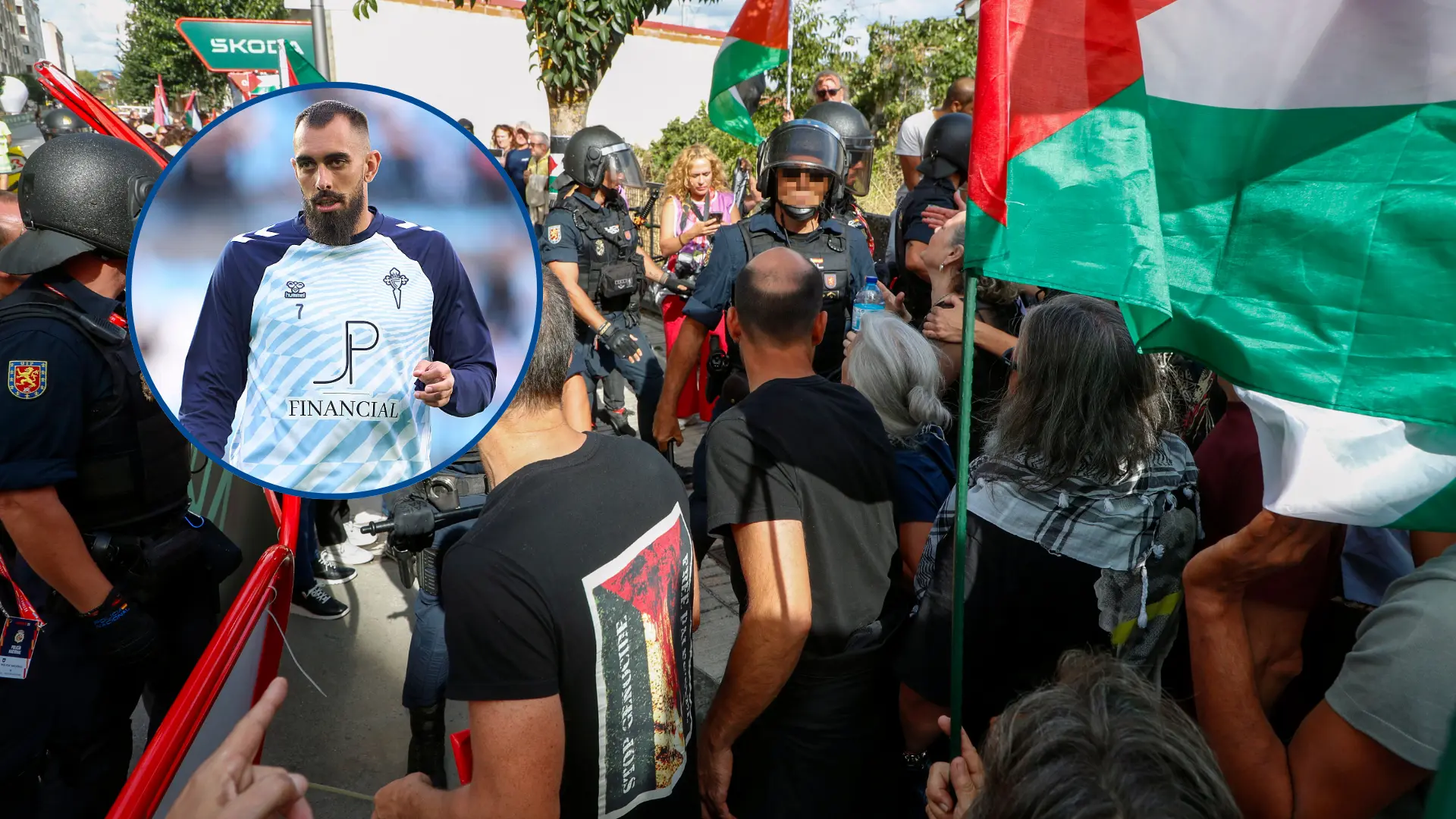Borja Iglesias, a favor de las protestas contra Israel en la Vuelta: "Hay que reclamar lo que es obligatorio, los derechos humanos"