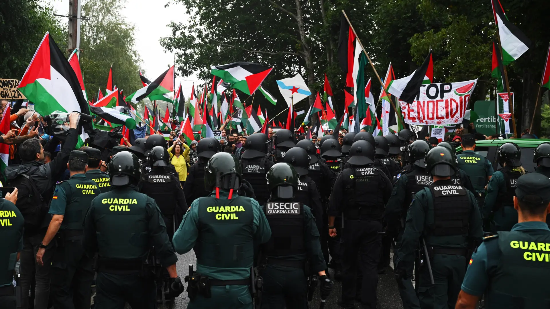 Madrid se blinda ante la llamada a boicotear el final de La Vuelta con protestas por Gaza: más agentes que en la cumbre de la OTAN