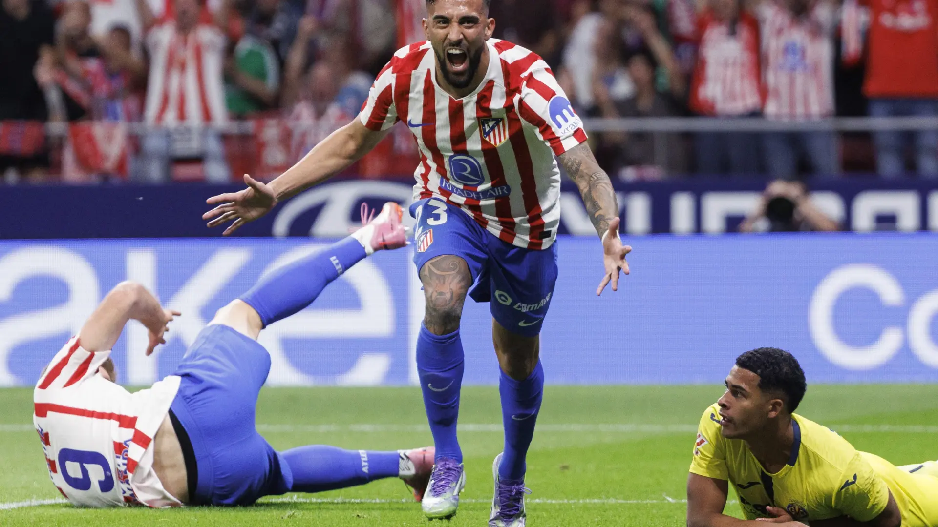 Un serio Atlético de Madrid tumba al Villarreal y celebra la primera victoria del curso en casa