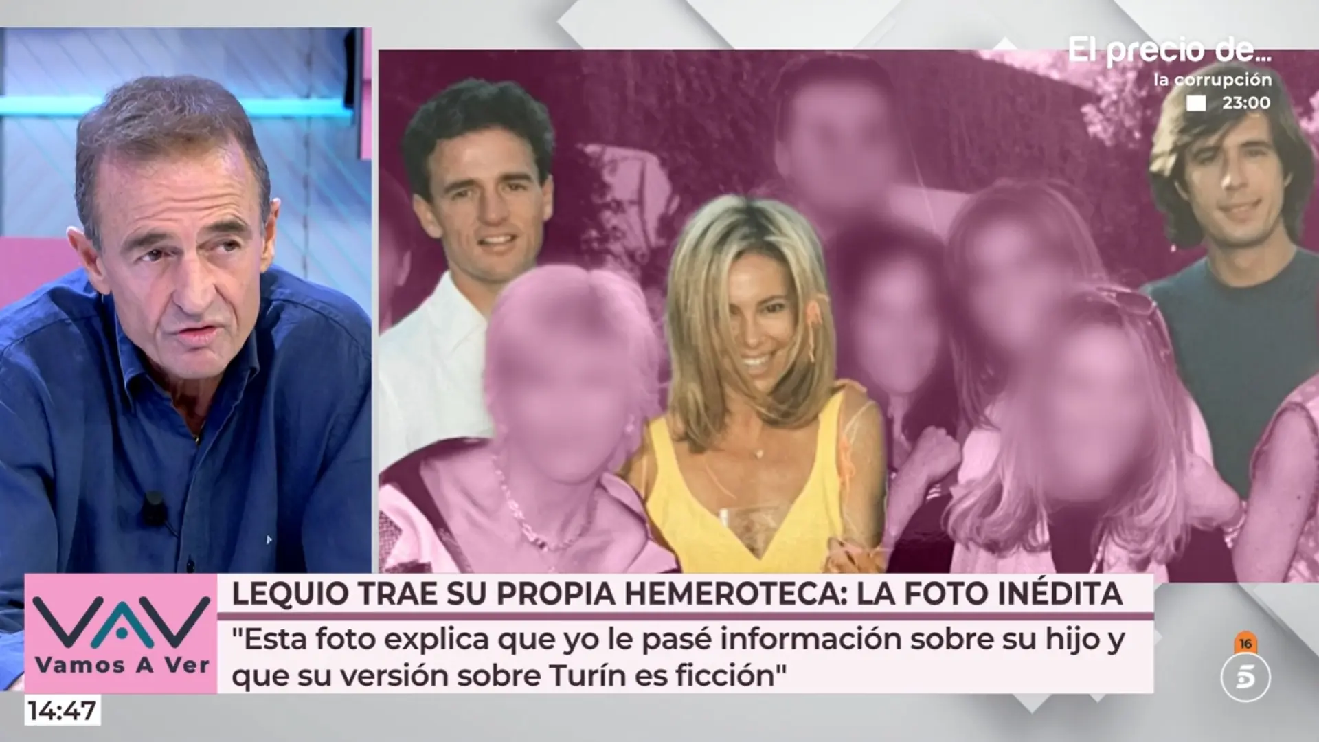 Alessandro Lecquio muestra una fotografía del año 1996 y asegura que Carlo Costanzia sabía de su relación con Mar Flores