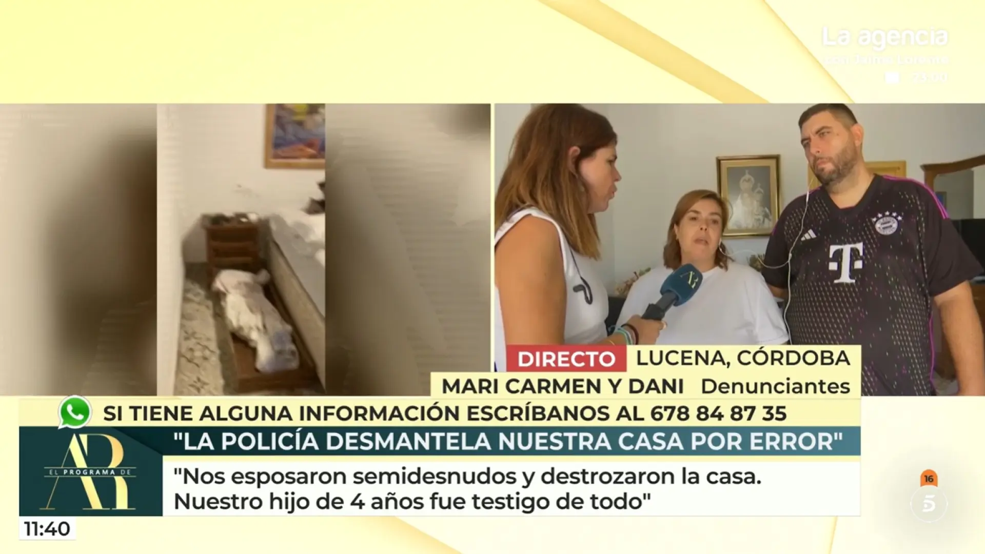 Denuncian la actuación policial durante un registro por error: "Mi hijo estuvo presente en todo momento y se hizo pis encima del susto"