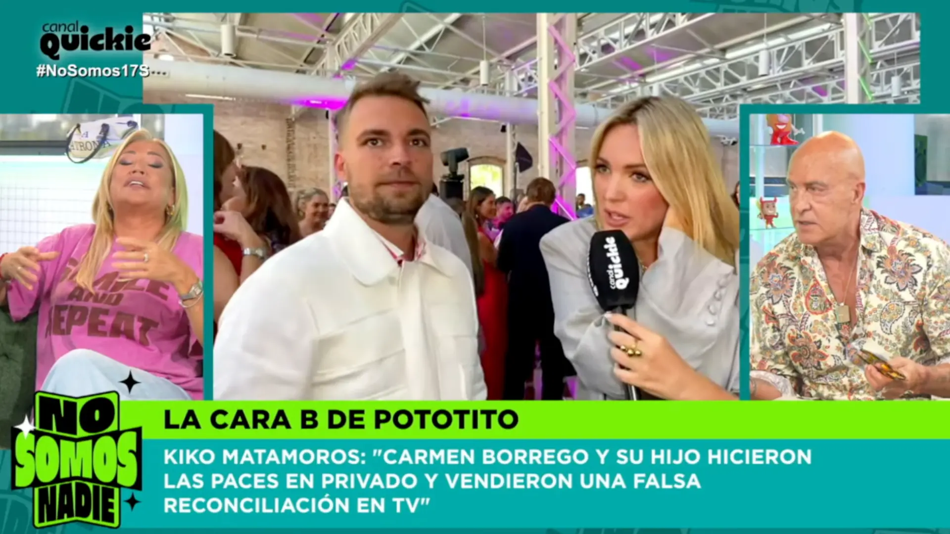 Belén Esteban y Kiko Matamoros discuten tras mencionar a sus respectivos hijos y ella termina abandonando el plató