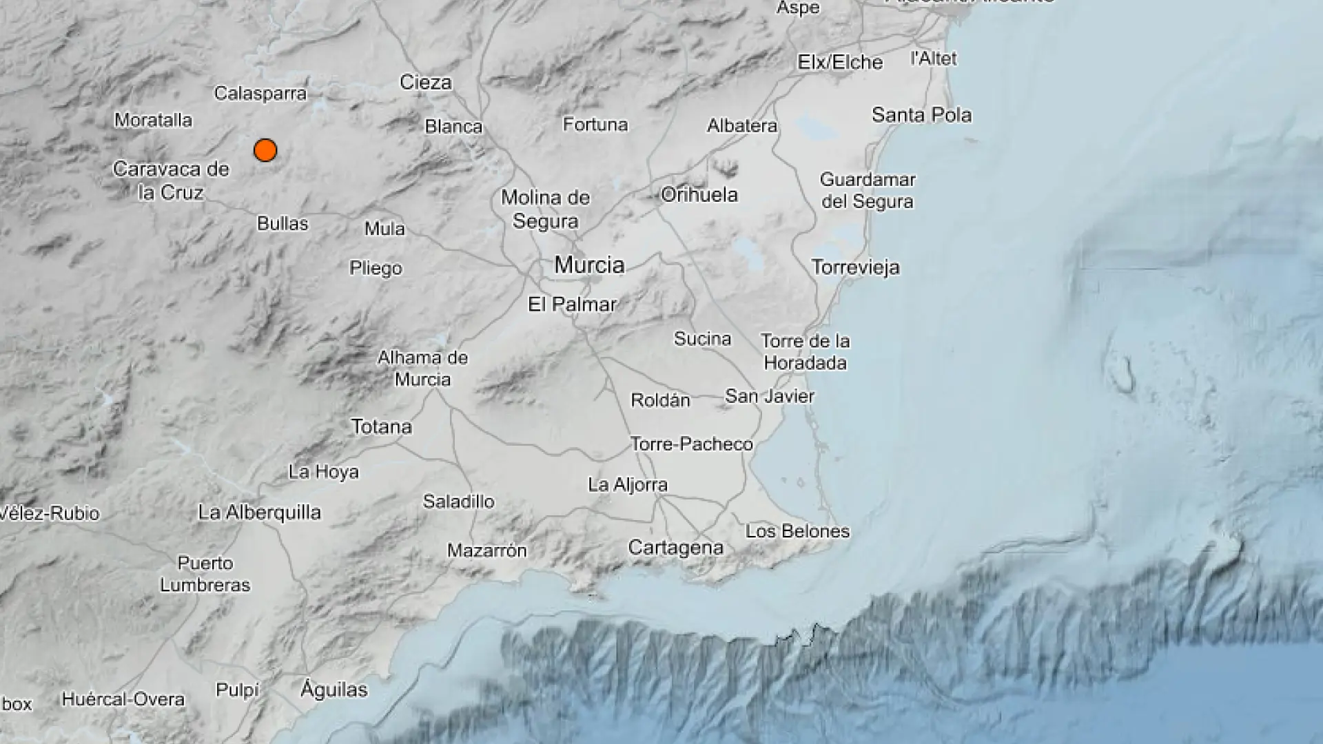 Terremoto en Murcia: un sismo de 3,5 grados al sur de Calasparra se siente en siete municipios de la Región