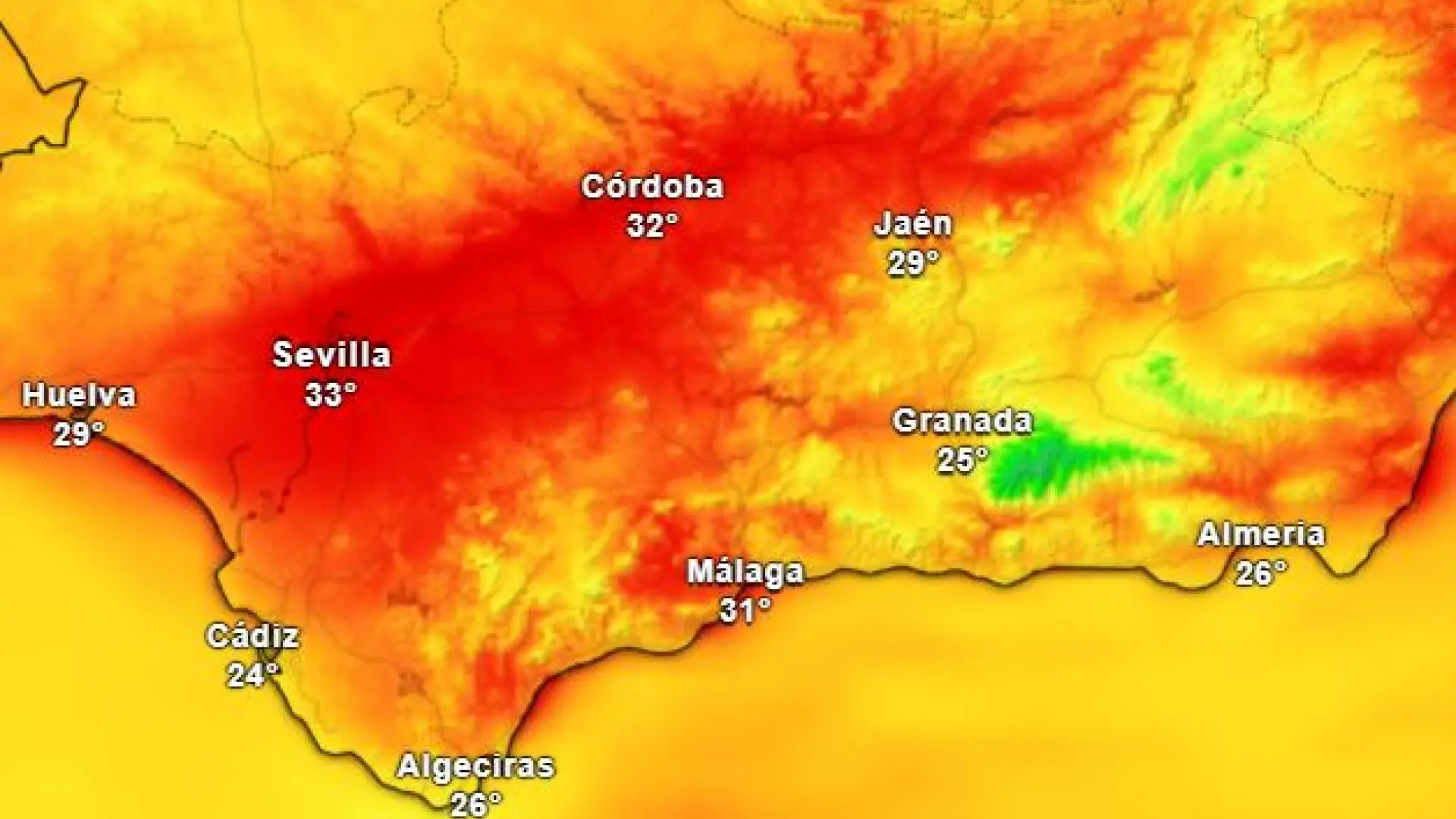Una "lengua de frío" se instalará en Andalucía para despedir el verano: las temperaturas sufrirán un brusco bajón