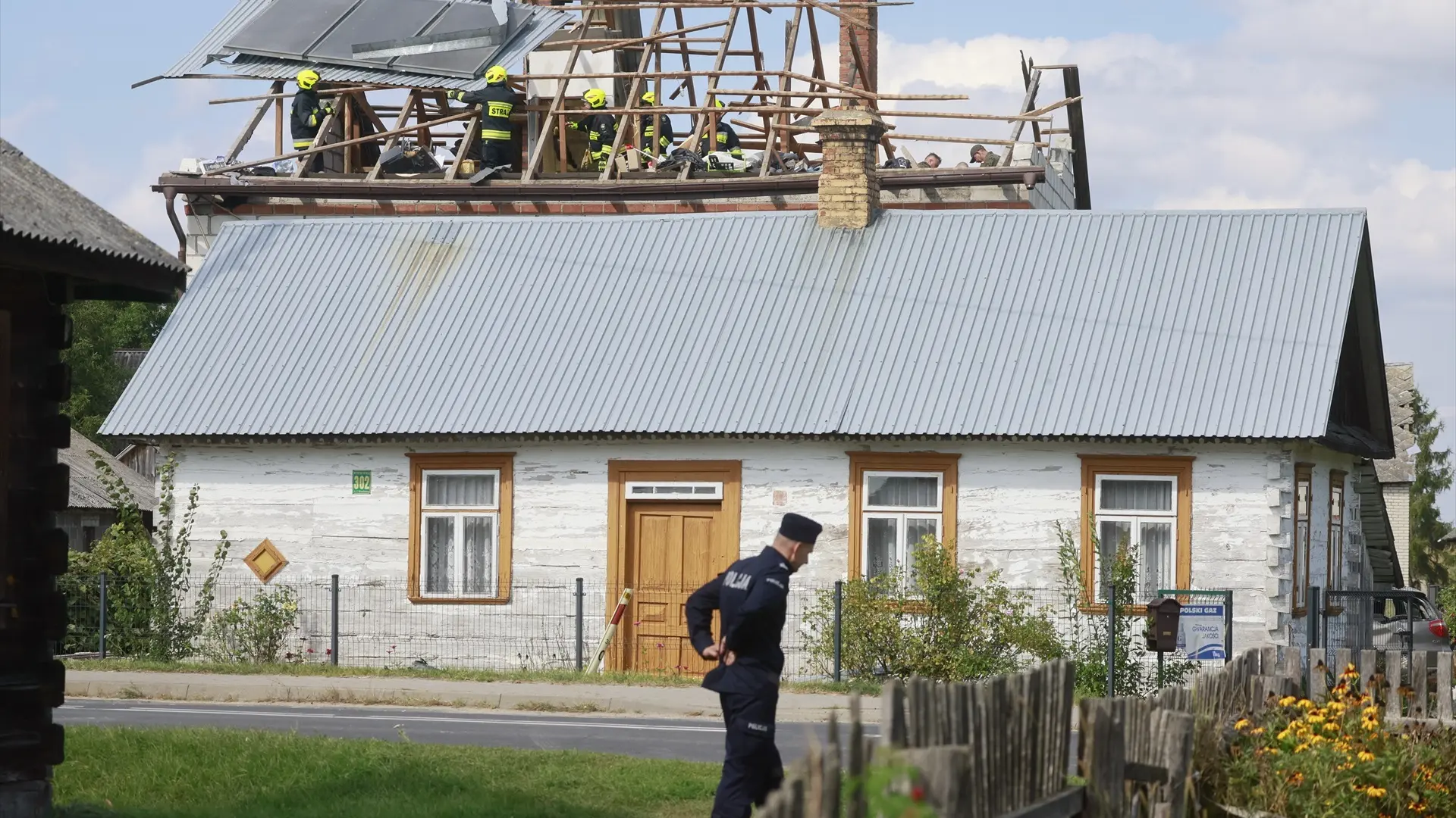 El único edificio dañado en la incursión de drones en Polonia no fue alcanzado por Rusia... sino por un misil de la OTAN