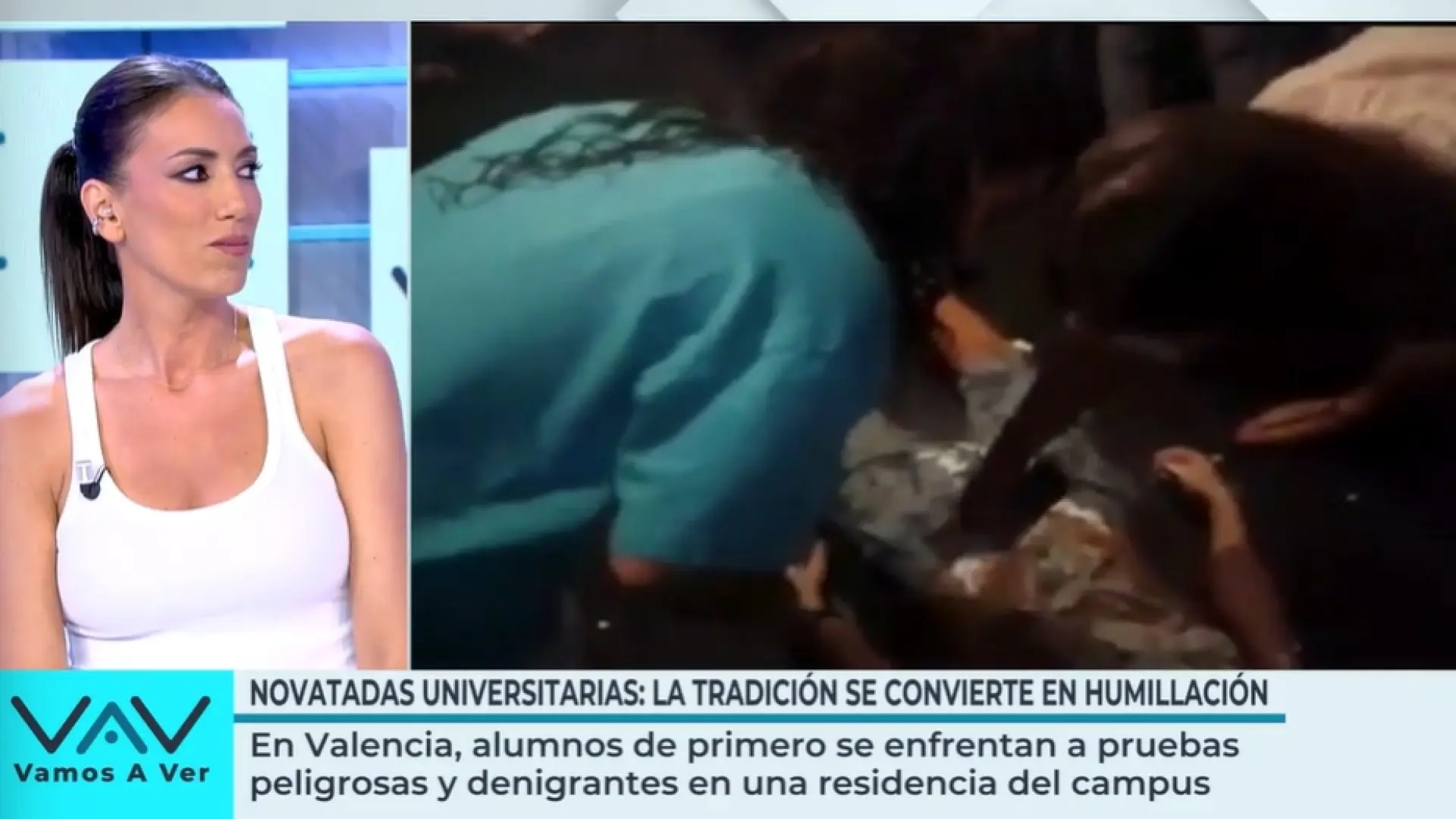 Patricia Pardo comenta una de las novatadas que sufrió en la universidad: "Fue humillante, me hicieron ir en pañales por la Gran Vía"