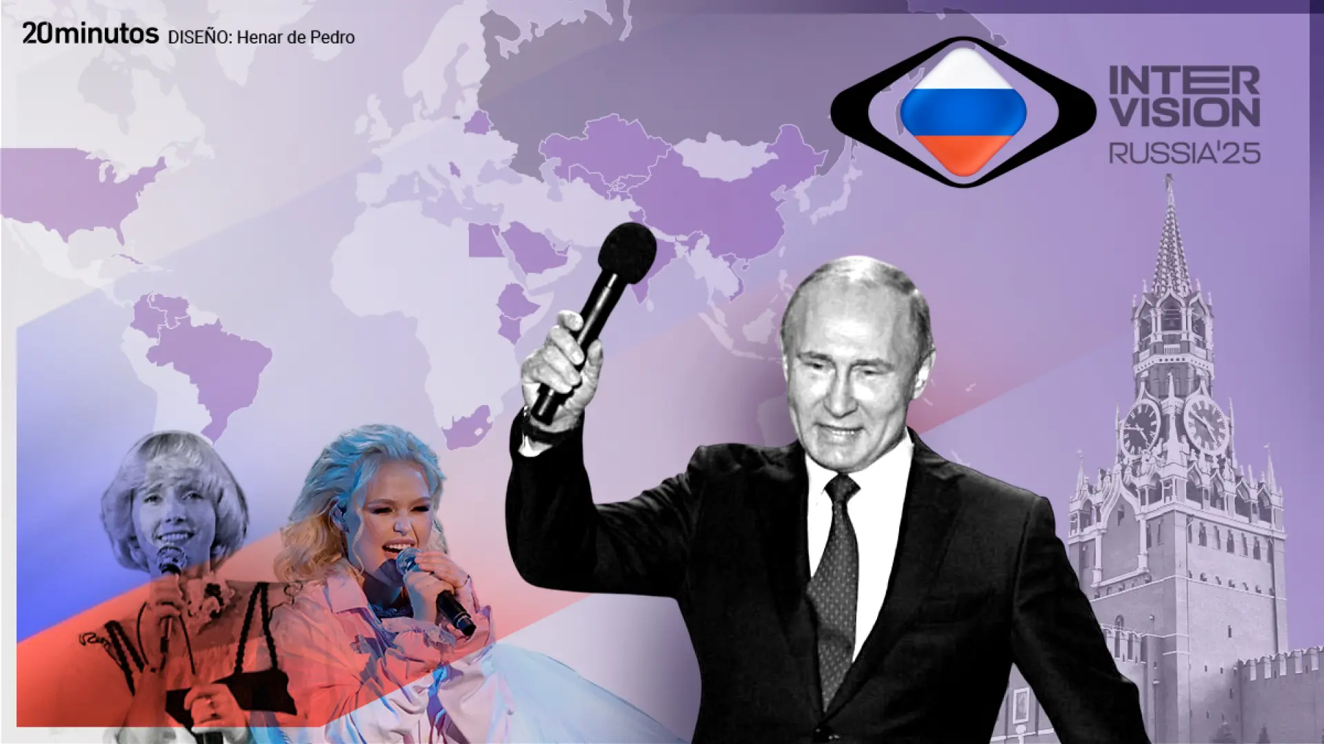 Intervisión, la venganza del Kremlin contra la diversidad de Eurovisión: "Es hora de que vuelvan los valores tradicionales"