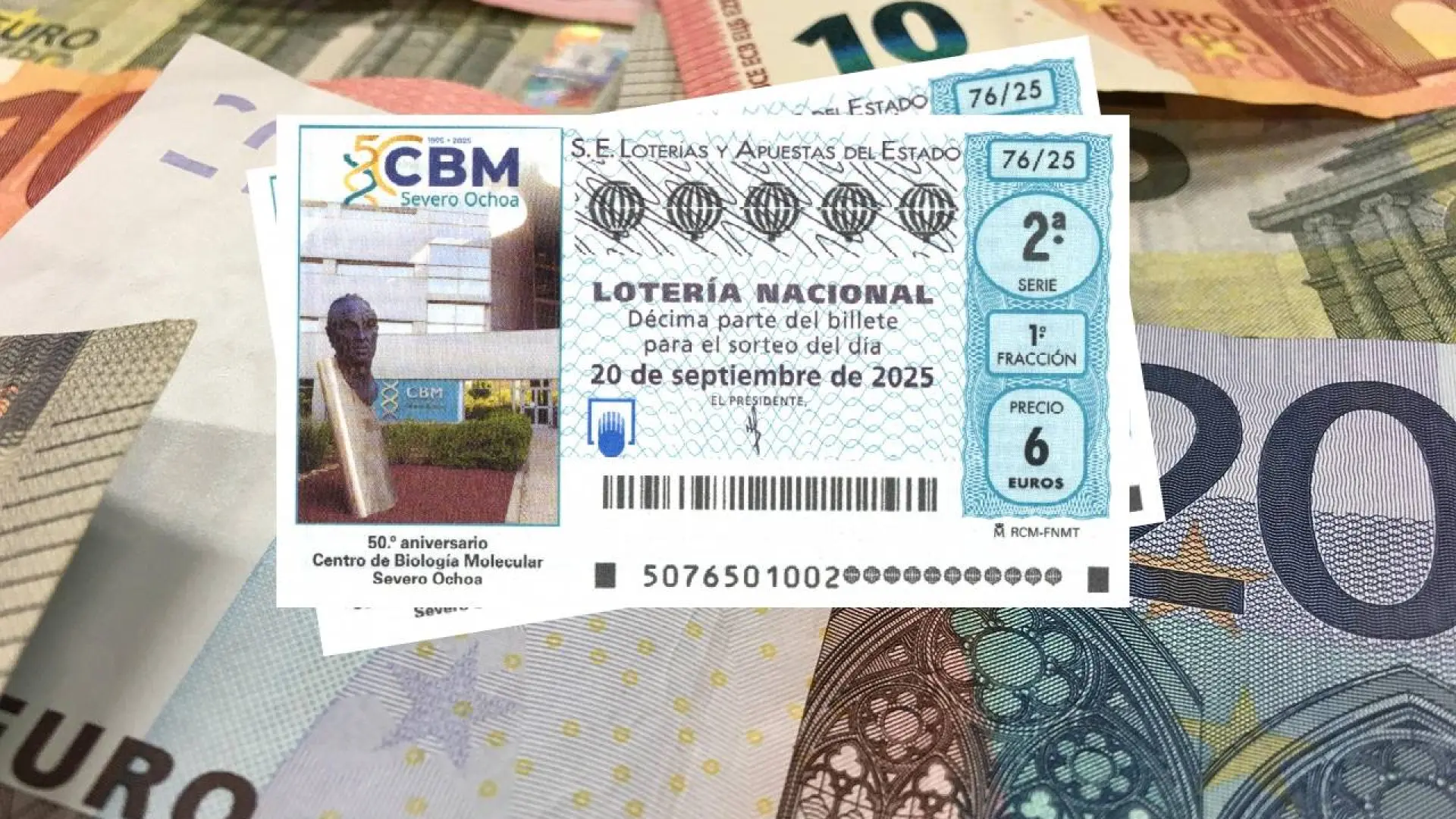Sorteo de la Lotería Nacional del sábado 20 de septiembre, en directo | Resultados y premios