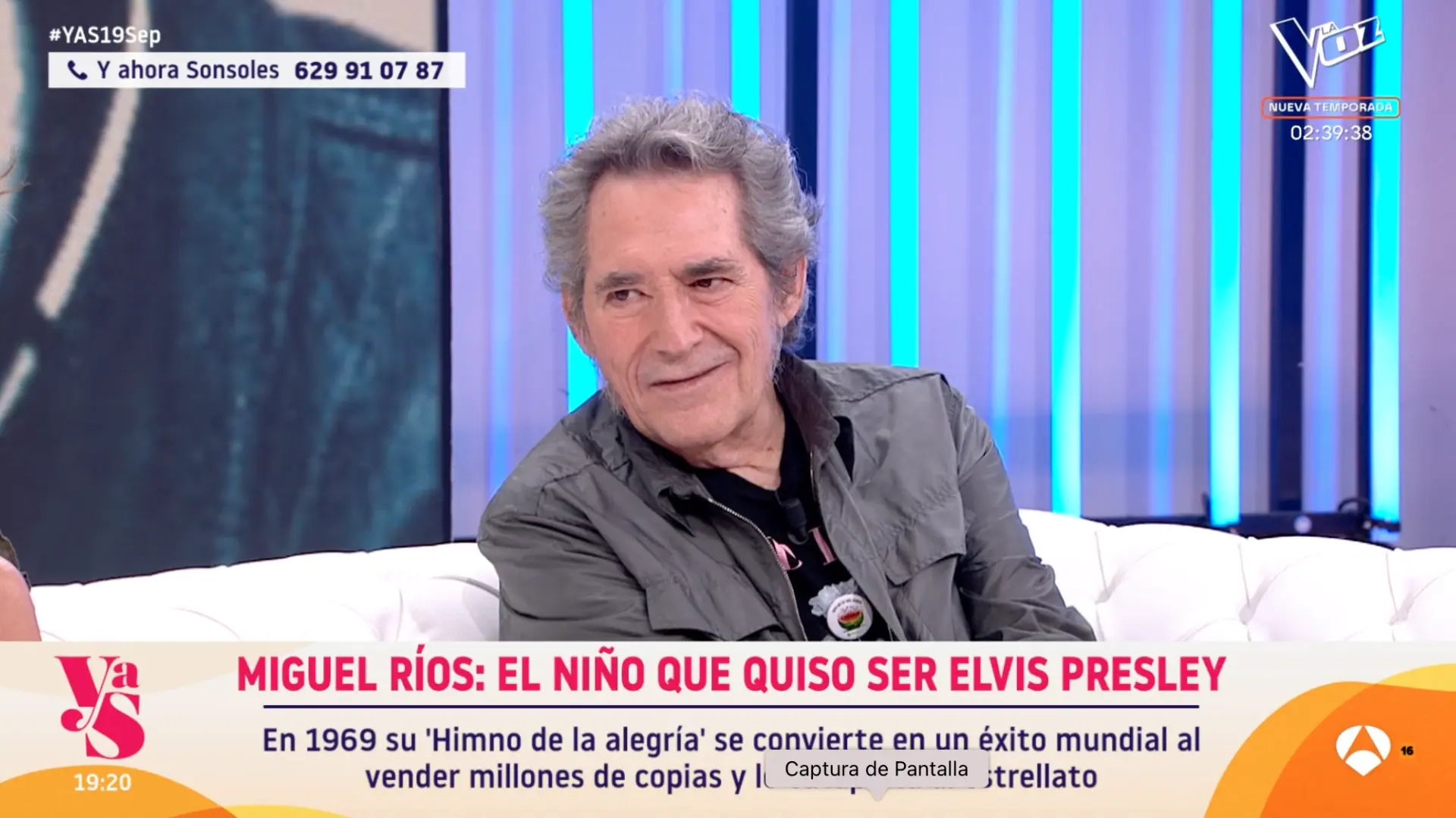 Miguel Ríos se emociona al recordar a su madre: "Me dejó el dinero que tenía para que aguantara"