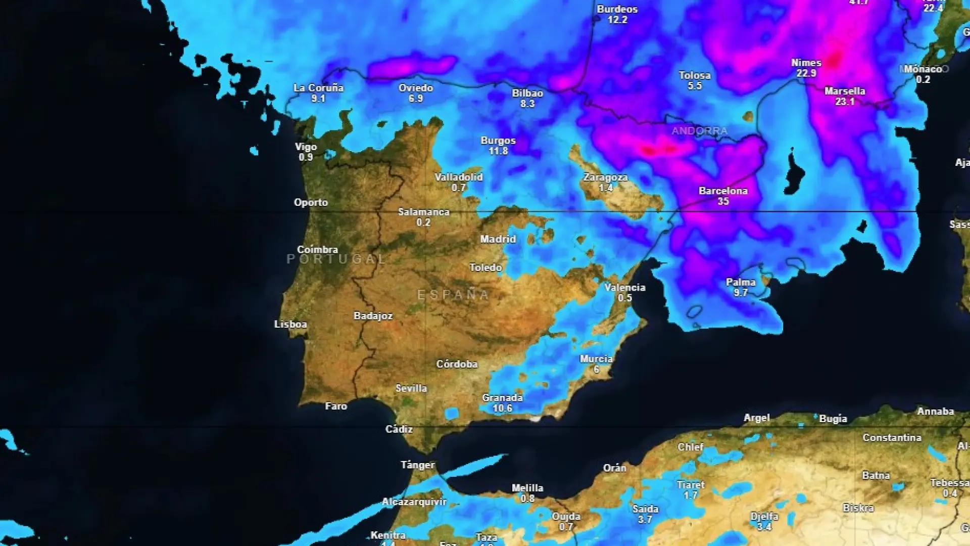 Temporal de lluvia, en directo | Activan la alerta en ocho comunidades: Cataluña, Baleares y C. Valenciana esperan lo peor