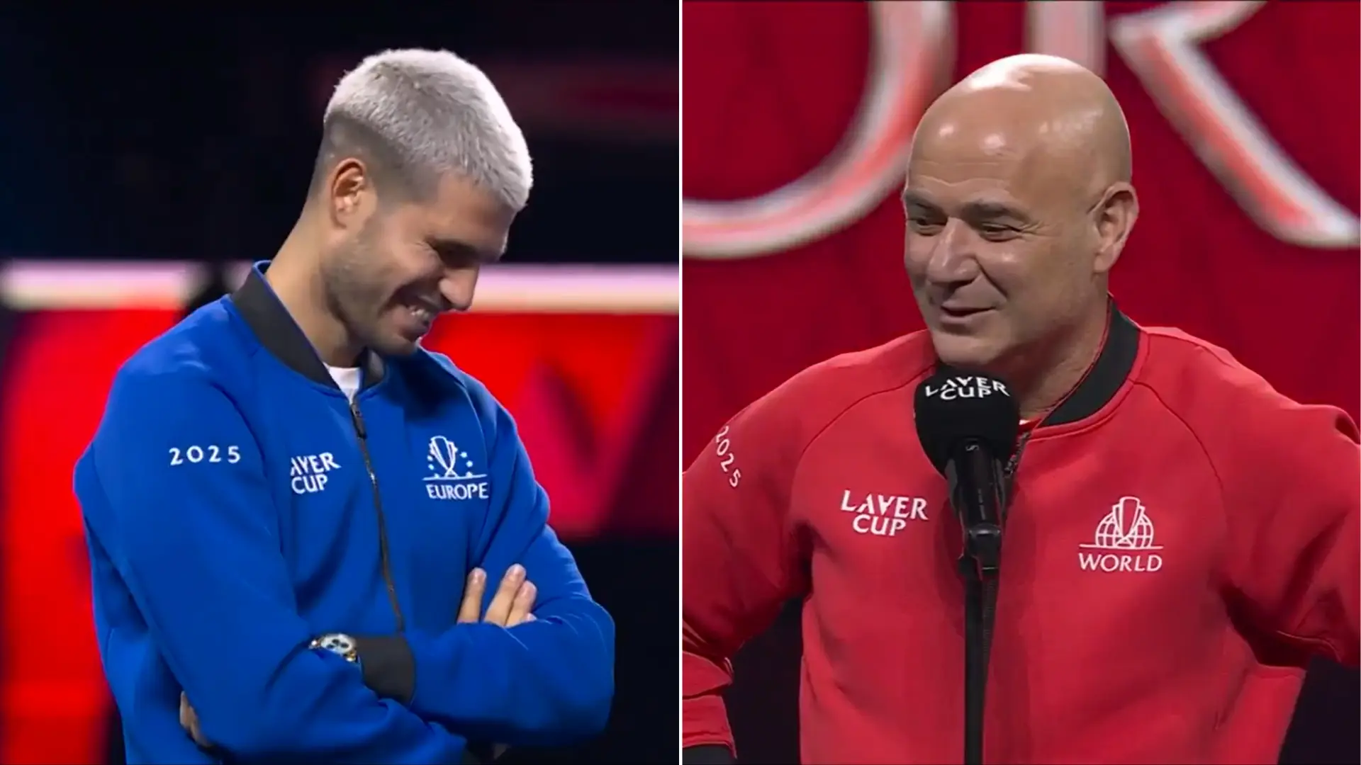 El vacile de Andre Agassi con Carlos Alcaraz tras ganar la Laver Cup: "No seas codicioso con los Grand Slam, deja para los demás"