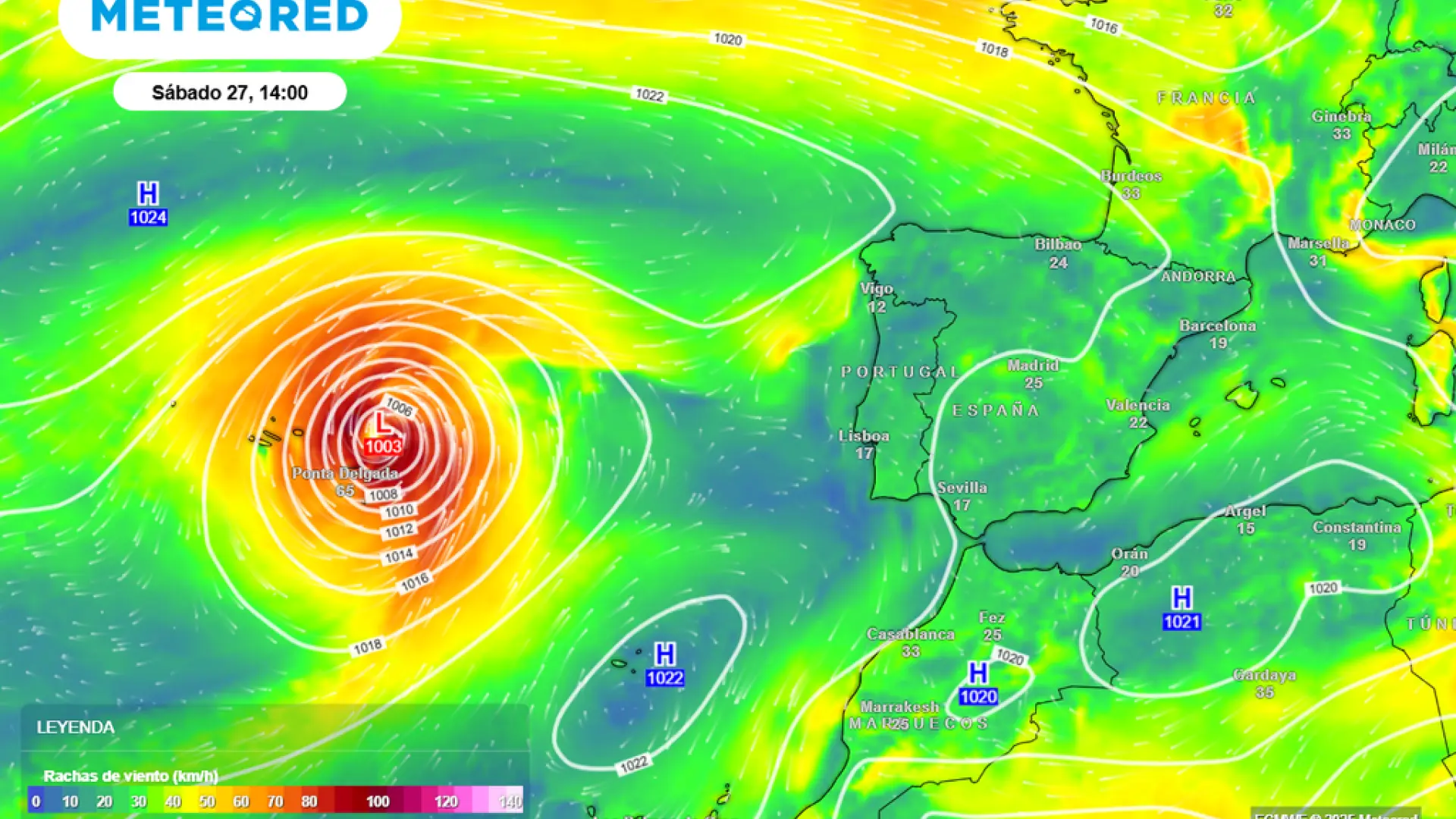 Tras el temporal que ha dejado al menos un muerto, España podría recibir el impacto del huracán Gabrielle convertido en borrasca