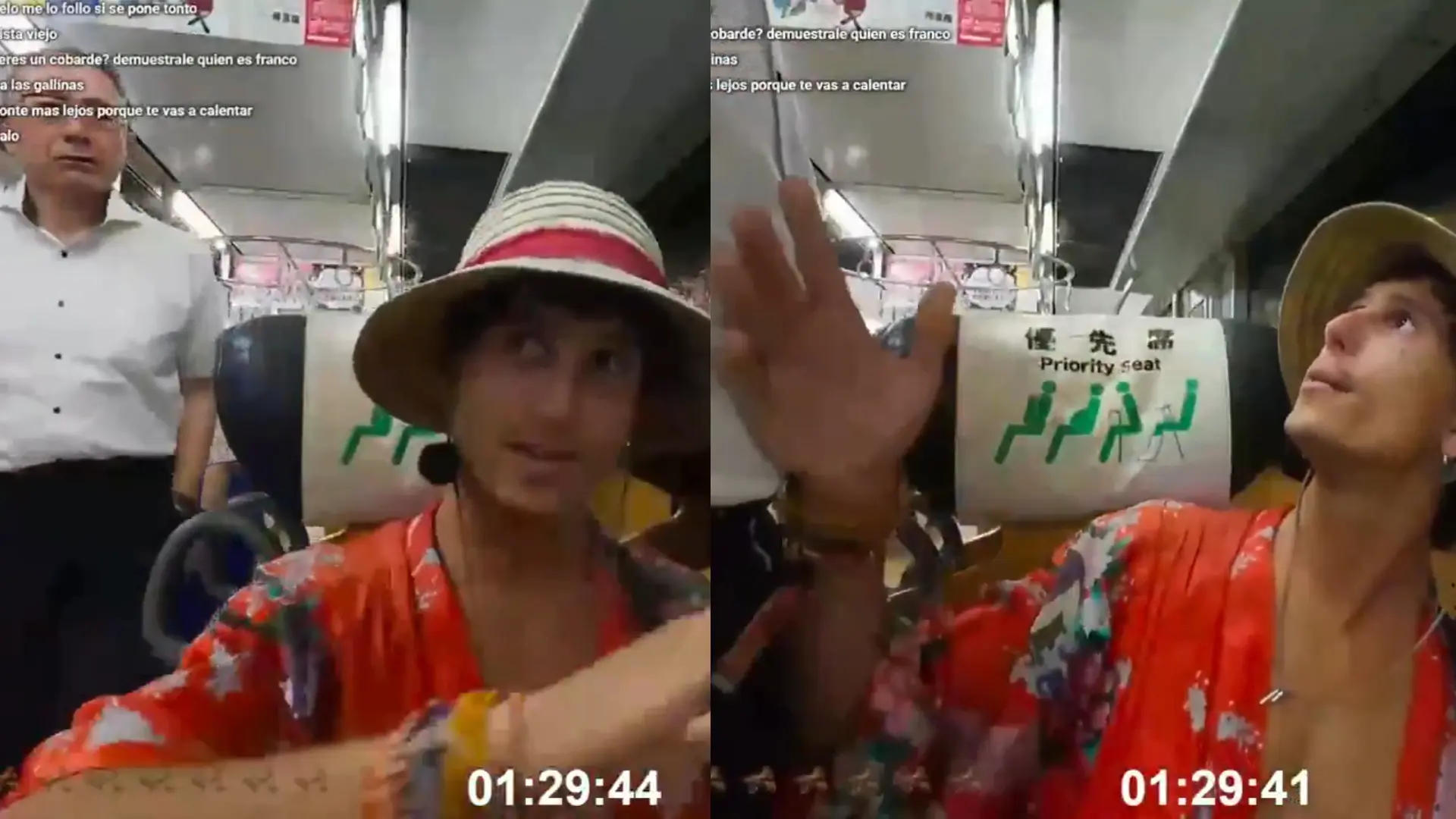 Polémica en Japón: el 'streamer' español Kelton D empuja a un anciano en un tren durante un directo