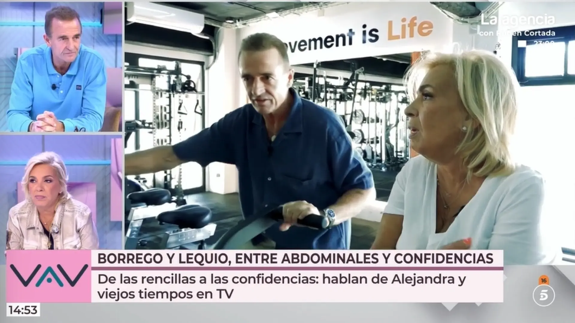 Alessandro Lecquio comienza a entrenar a Carmen Borrego: "Me caes mejor tú que Terelu Campos"