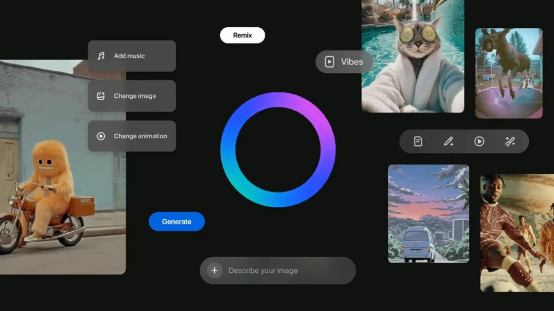 Meta revoluciona la creación de vídeos personalizados con Vibes, su nueva herramienta con IA