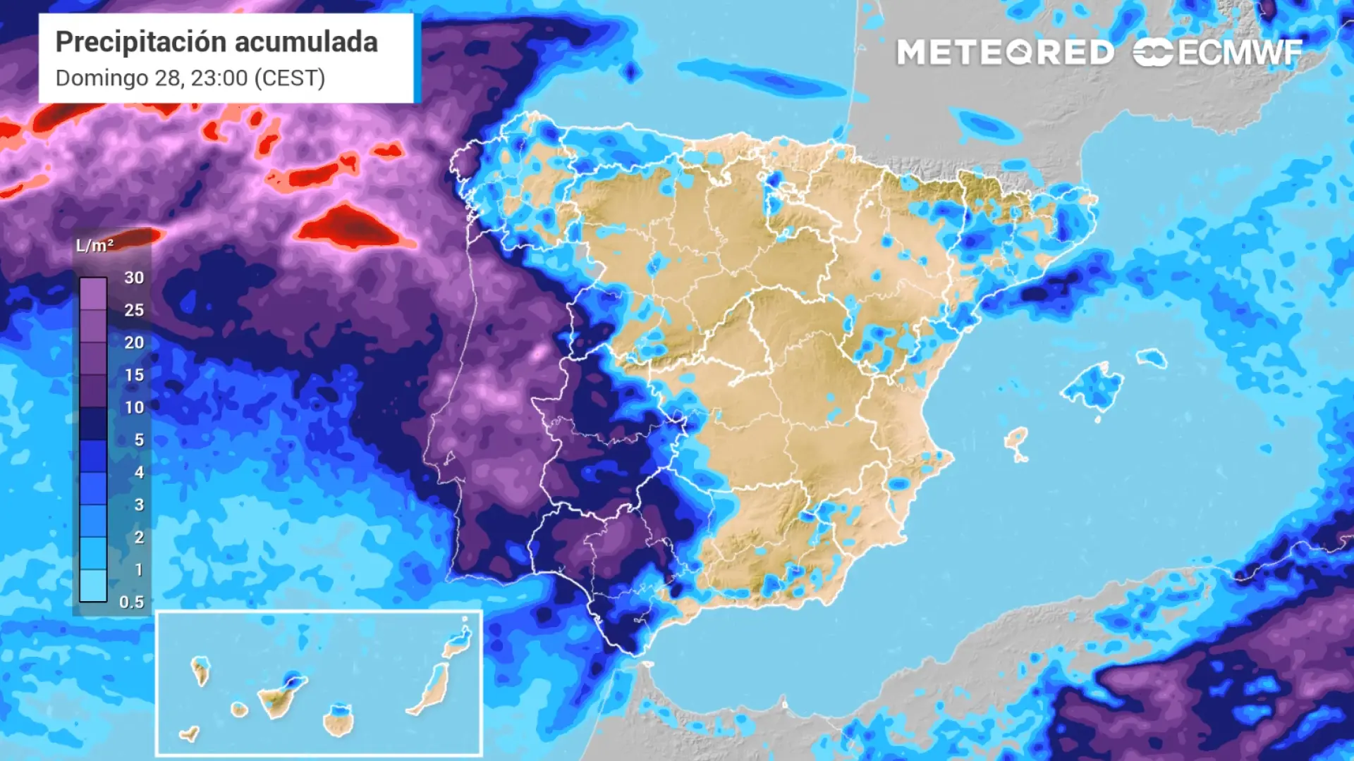 Llega a España exGabrielle: los coletazos del huracán dejarán tormentas y fuertes vientos y la Aemet señala cuándo será el peor día