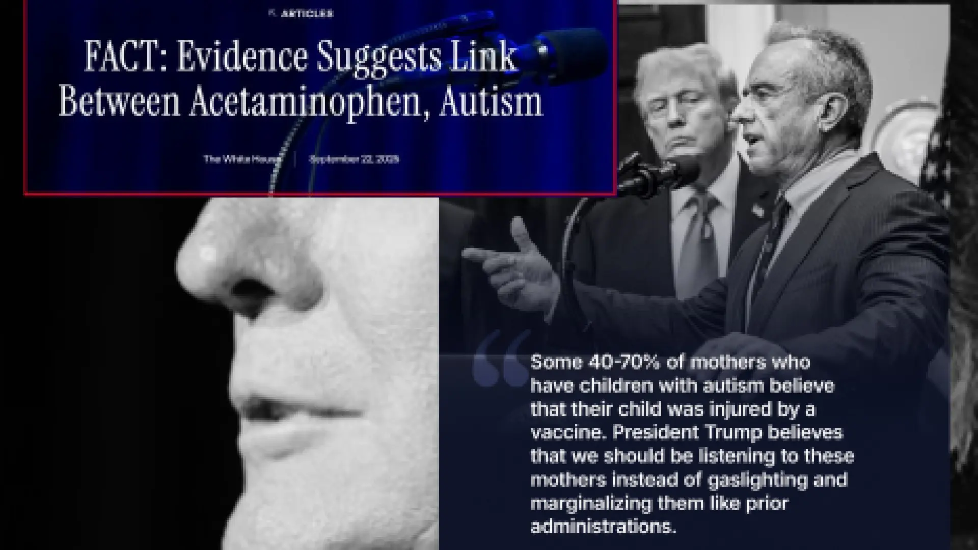 Las afirmaciones sin evidencia de Donald Trump sobre el paracetamol y el autismo