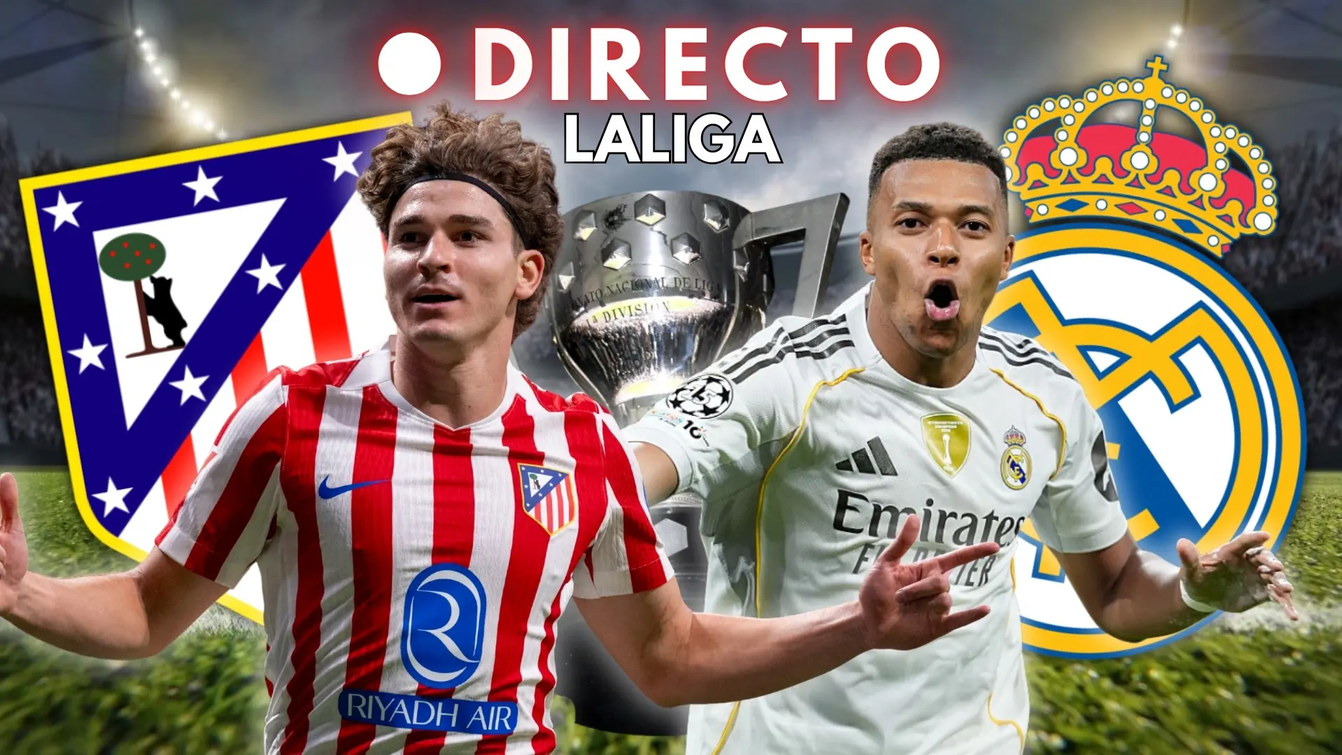 Atlético - Real Madrid de LaLiga, en directo: goles, resultado y última hora del derbi de la jornada 7