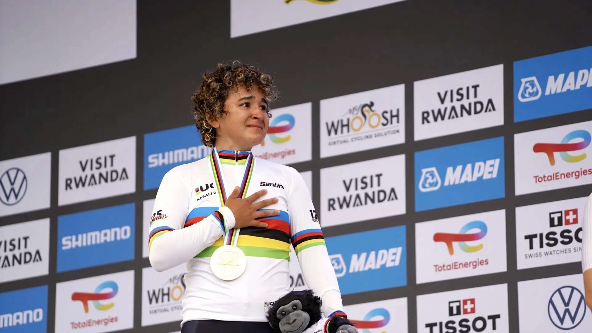 La ciclista española Paula Ostiz, campeona del mundo júnior de ruta
