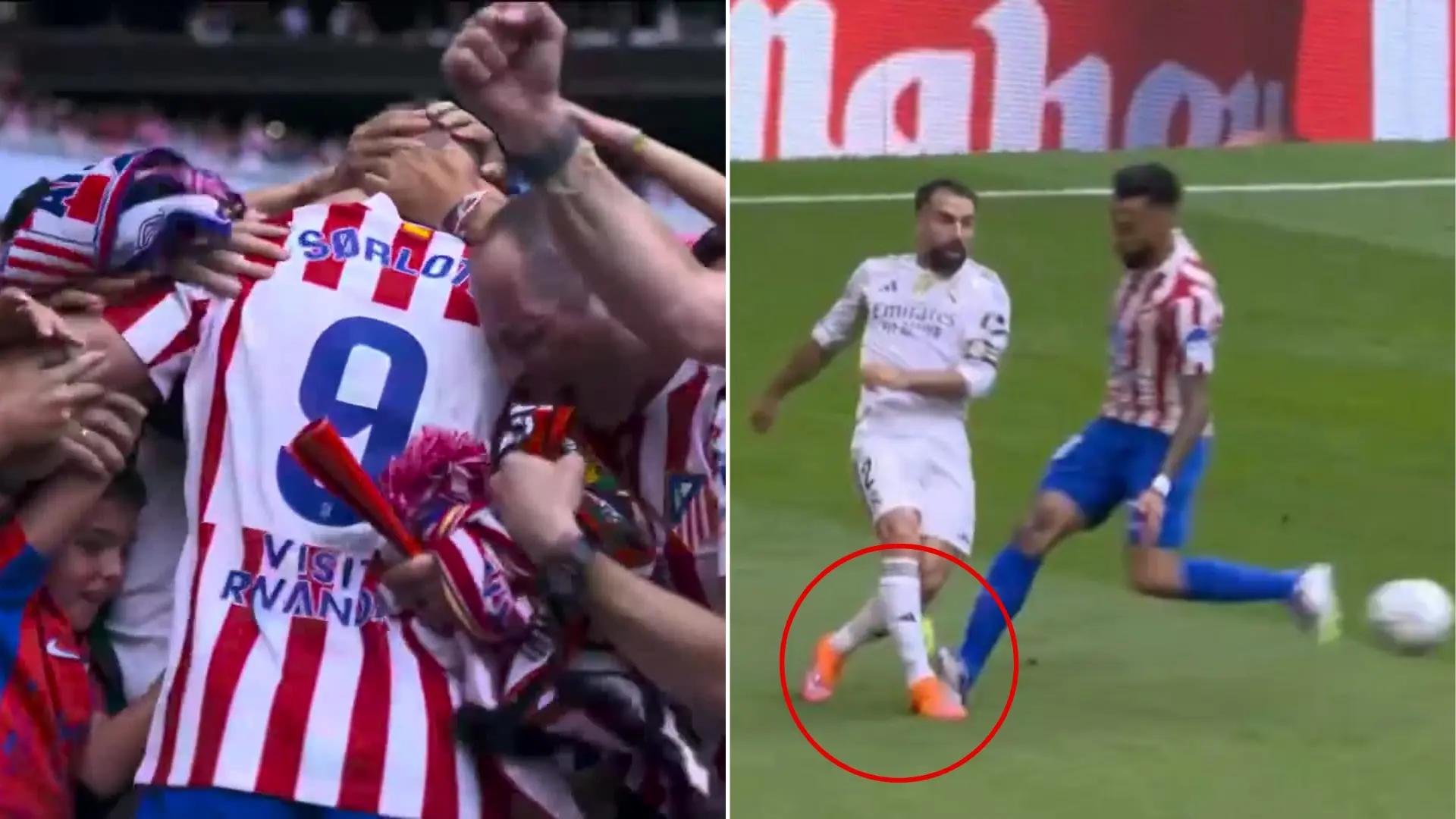 La polémica del derbi entre Atlético y Real Madrid: la celebración de Sorloth, el 'pisotón' a Carvajal, el penalti de Arda Güler..