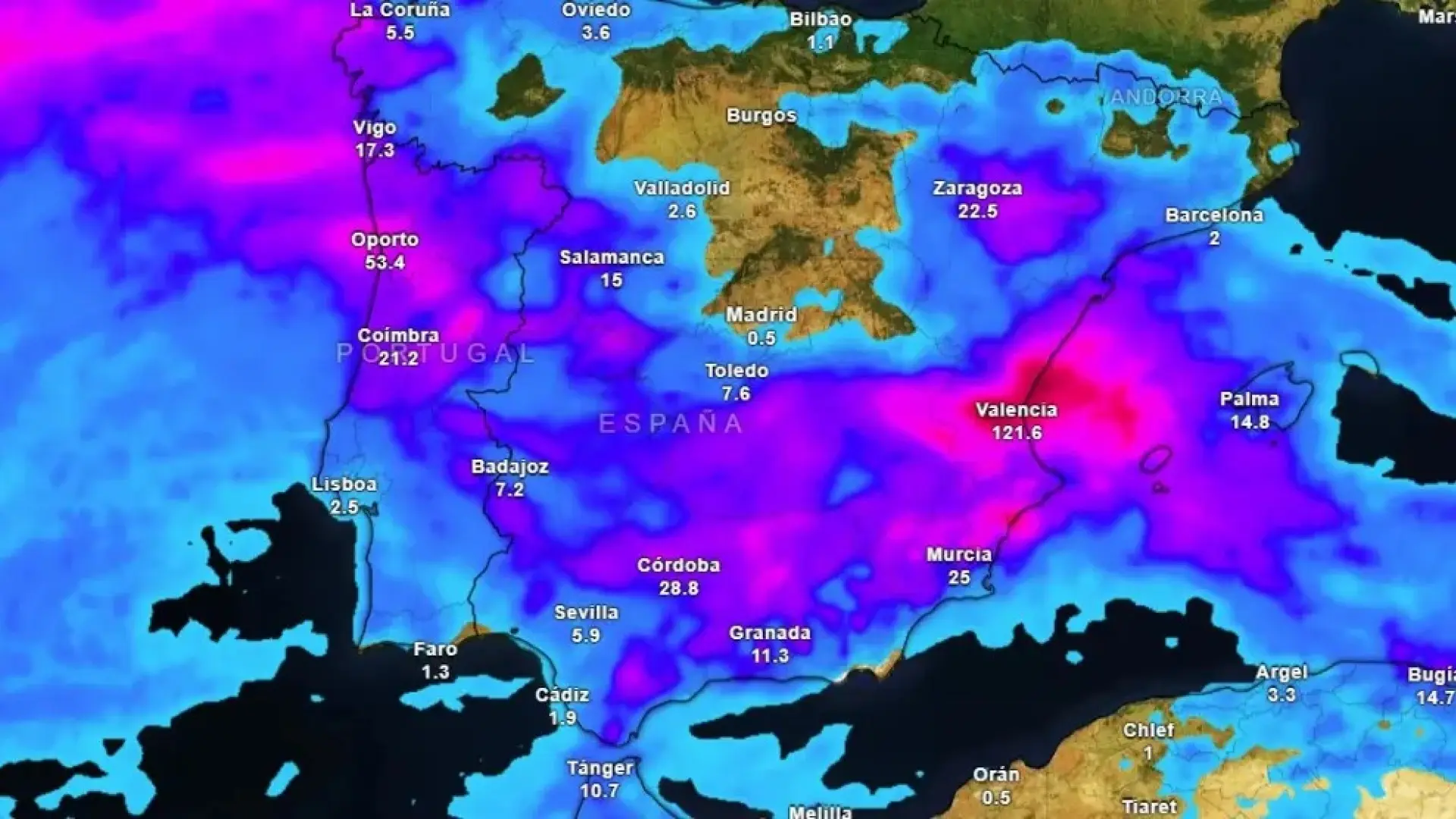 La Aemet lanza una alerta por fuertes lluvias por la llegada del exhuracán Gabrielle: estas son las regiones que esperan más agua