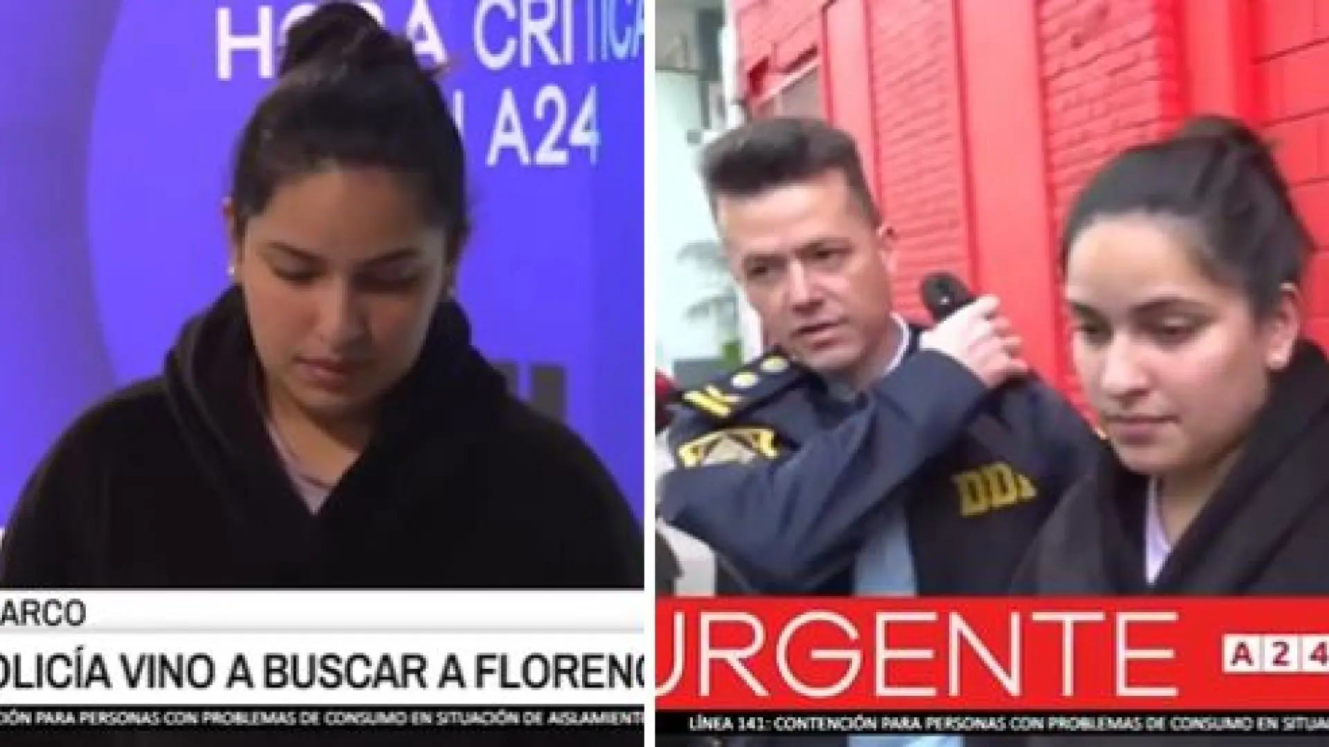 Detienen a Florencia, sobrina del principal acusado del triple feminicidio en Argentina, cuando salía de una entrevista en la televisión