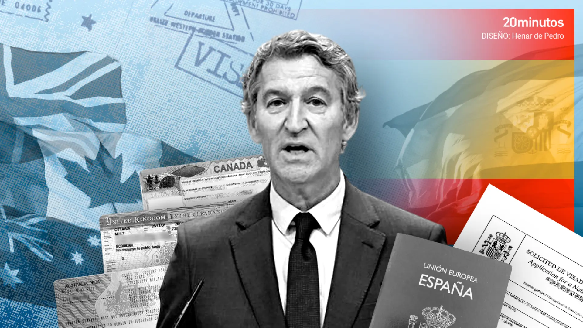 Así funciona en otros países el 'visado por puntos' para migrantes que propone el PP: destrezas laborales, dominio del idioma...