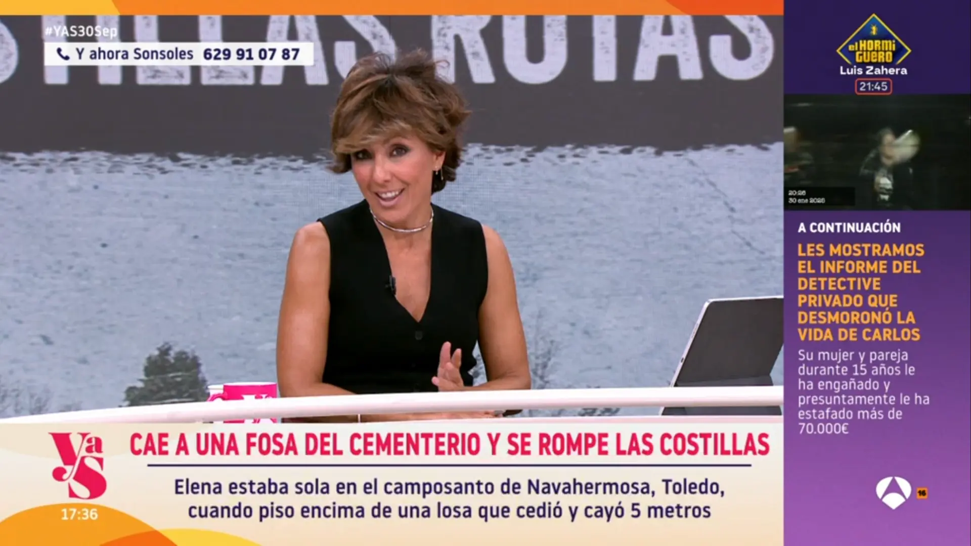 Sonsoles Ónega llama la atención a María del Monte por sus gestos en plató: "Me pones muy nerviosa"