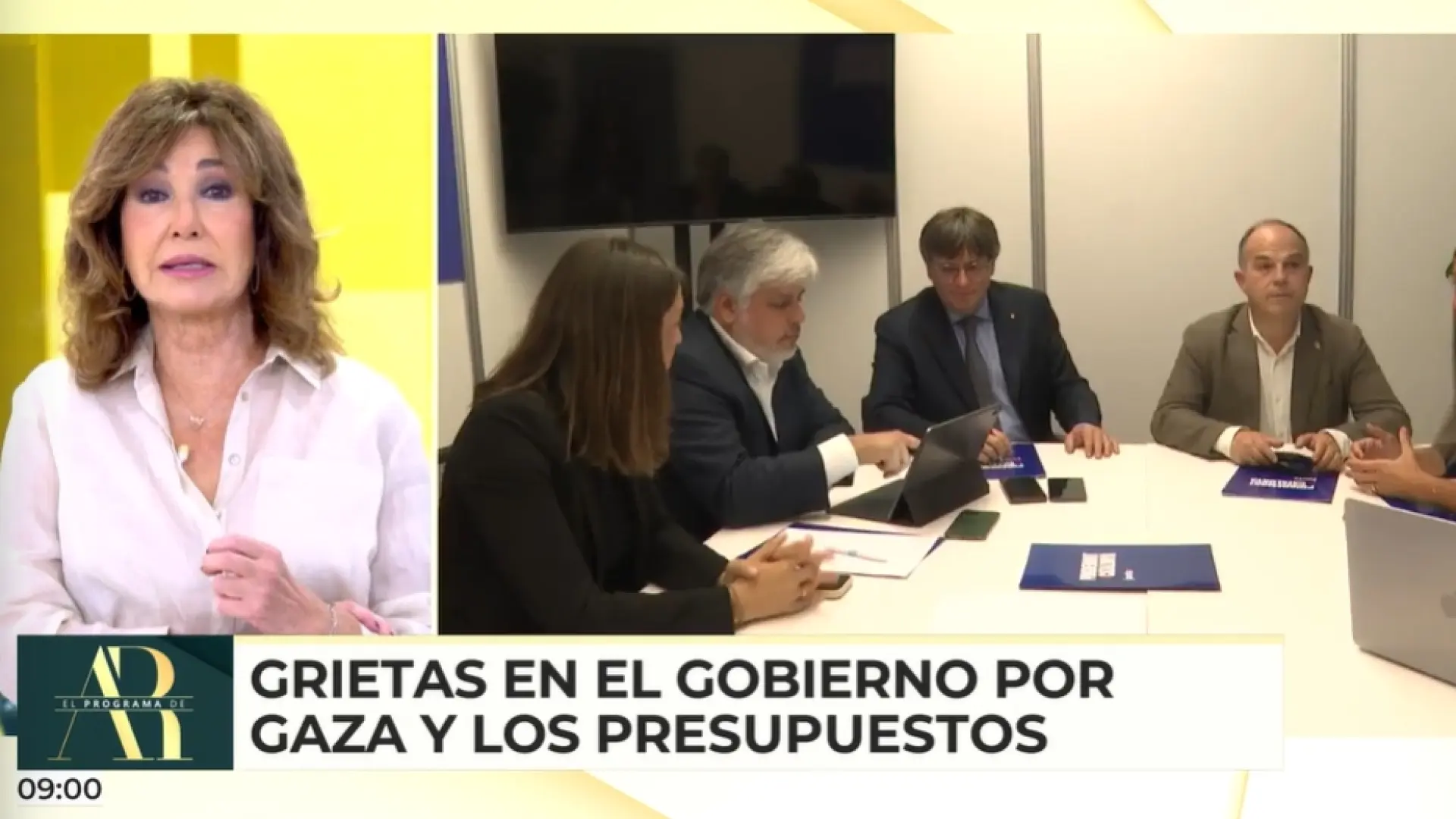 Ana Rosa Quintana ironiza en directo: "Estoy muy de acuerdo con Pedro Sánchez"