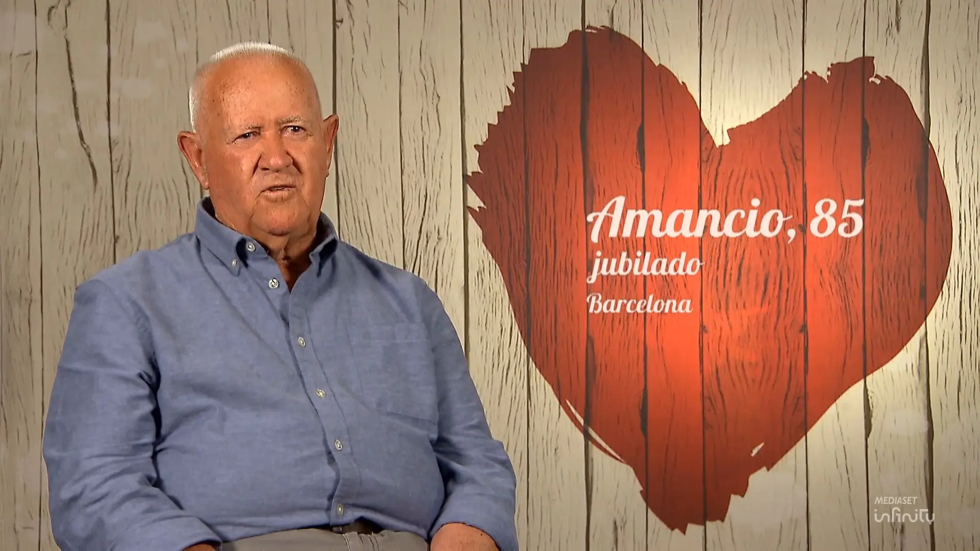 Amancio, en 'First Dates': "Quiero estar con una mujer el tiempo que me quede de vida"