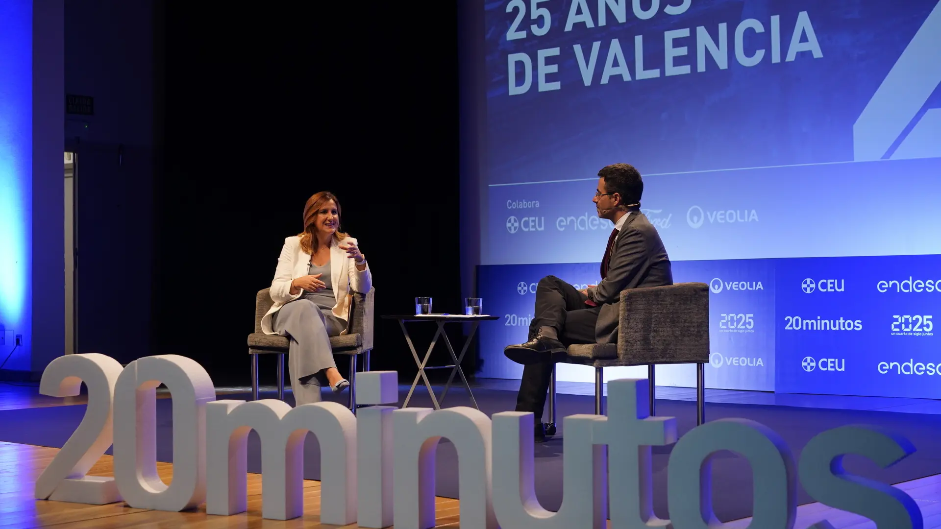 La alcaldesa de Valencia, María José Catalá, en el acto del 25 aniversario de 20minutos: "Valencia ha sido el motor de la recuperación tras la Dana"