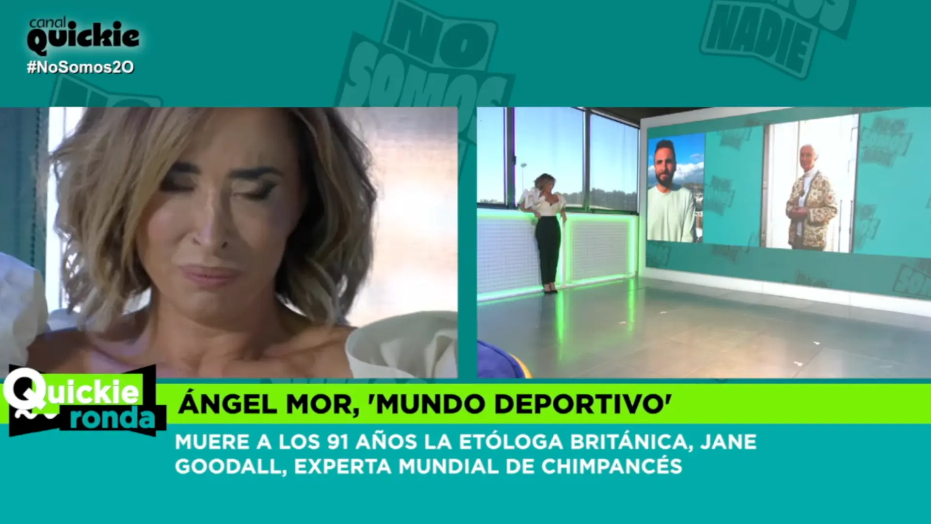 María Patiño se emociona al hablar sobre la muerte de Jane Goodall: "Si fuéramos como los animales, el mundo iría mejor"