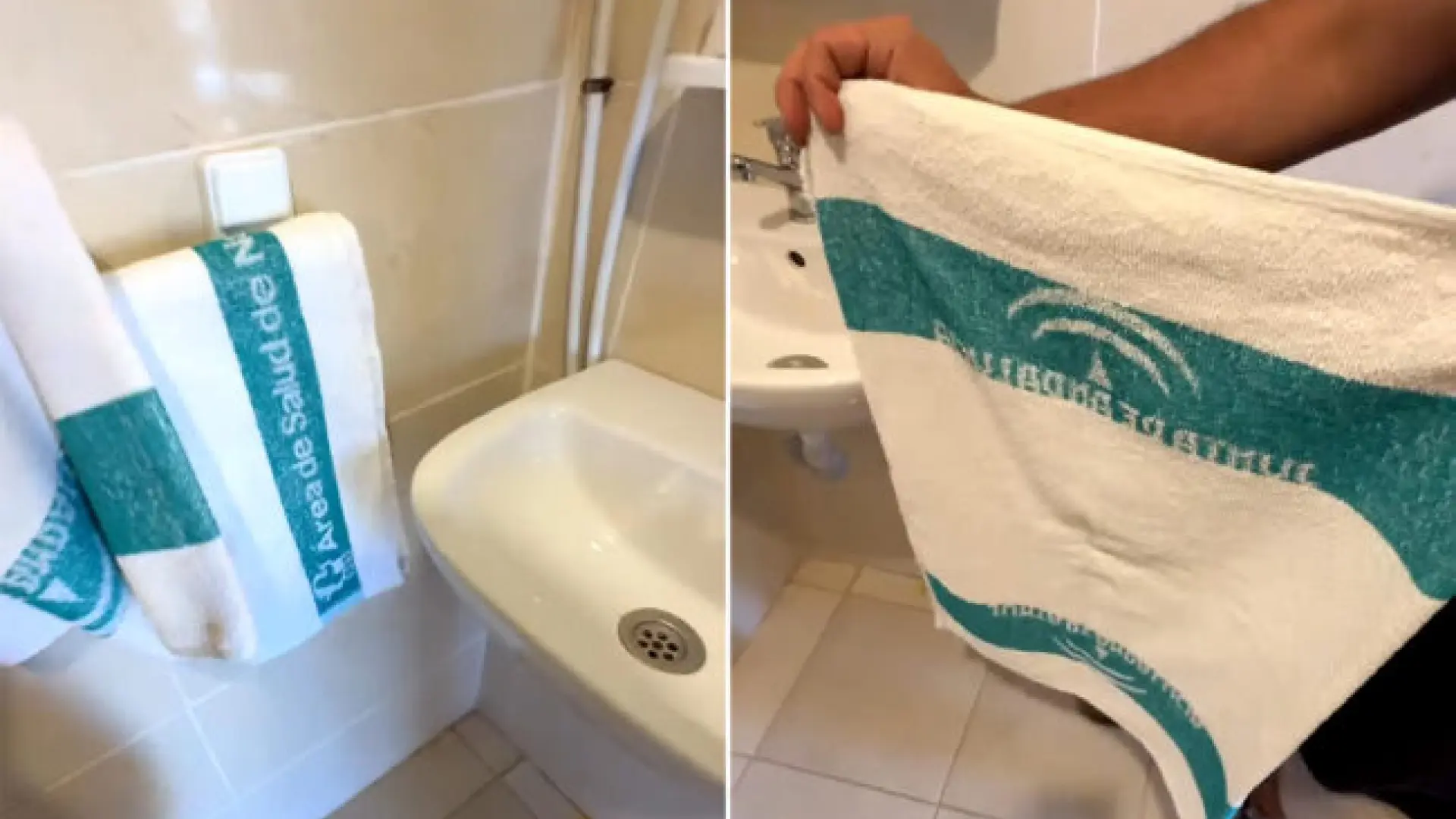 Del hospital al hotel: viajan a Marruecos y encuentran toallas con el logo de la Junta de Andalucía