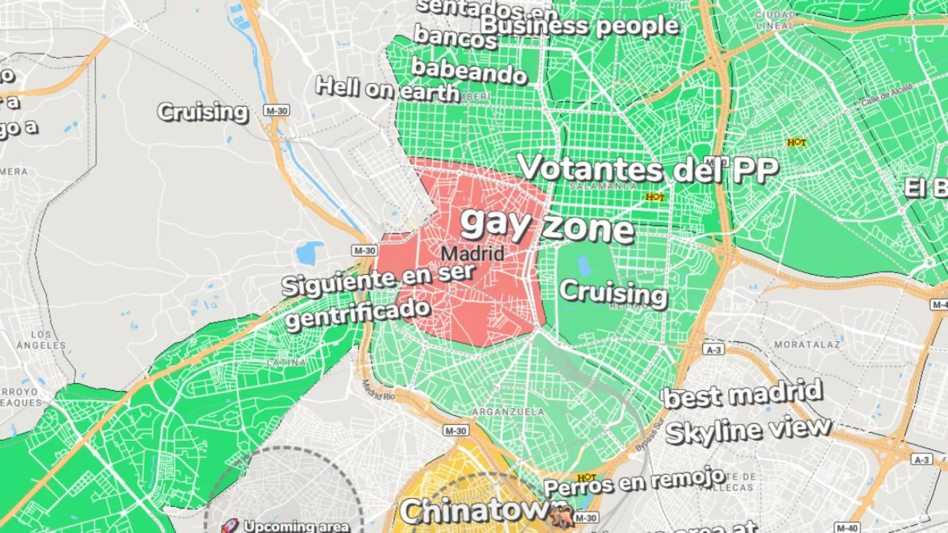 ¿Tu barrio es de pijos o peligroso? Con este mapa online descubrirás cómo lo percibe la gente