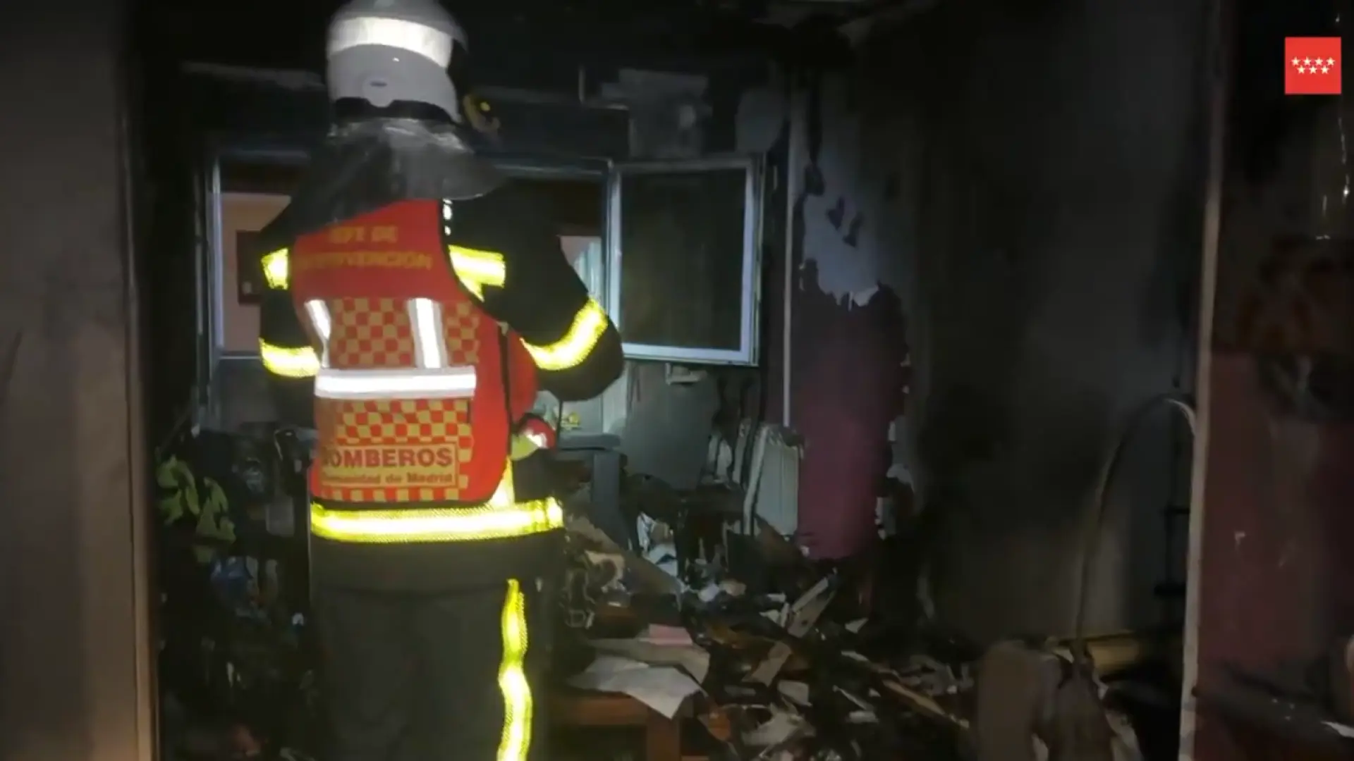 Muere un hombre de 65 años en el incendio de su casa en Collado Villalba