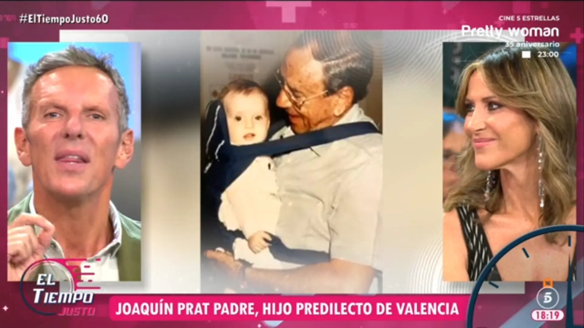 Joaquín y Alejandra Prat se emocionan tras el nombramiento de su padre como Hijo Predilecto de Valencia
