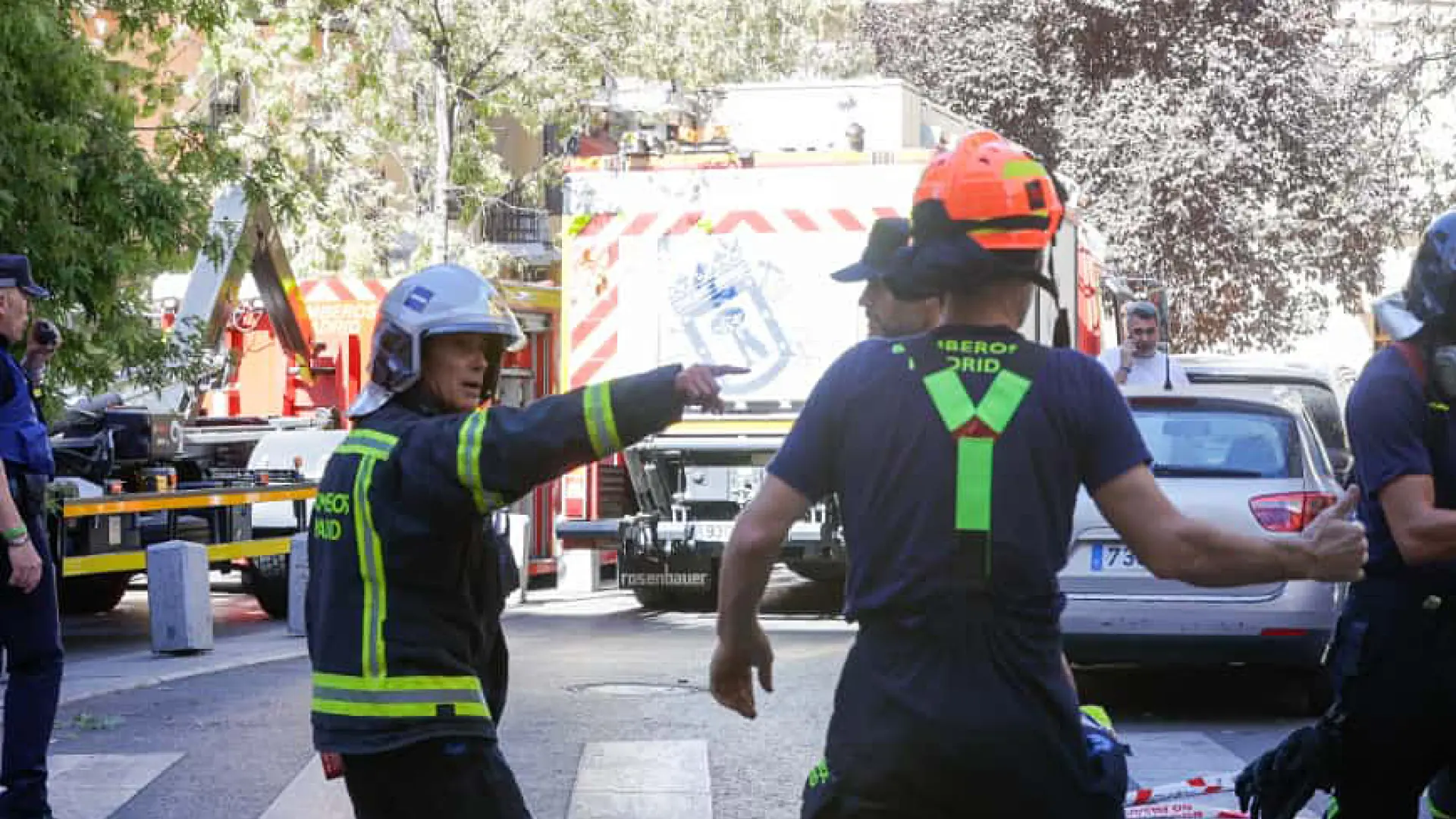 Las imágenes del derrumbe de un edificio en obras en el centro de Madrid
